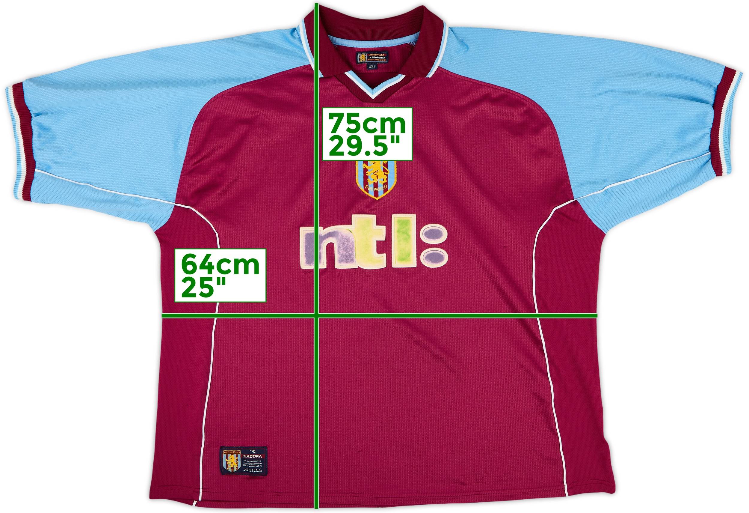 2000-01 Aston Villa Home Shirt - 5/10 - (XXL)