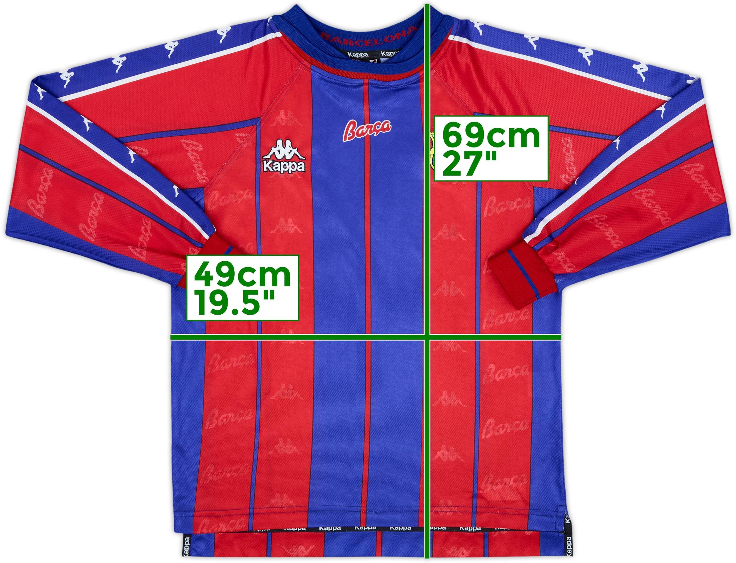 最後のタイムセール中‼️Barcelona 1997s~1998s ビンテージ 1997-98 Barcelona Match Issue Away L/S Shirt #12