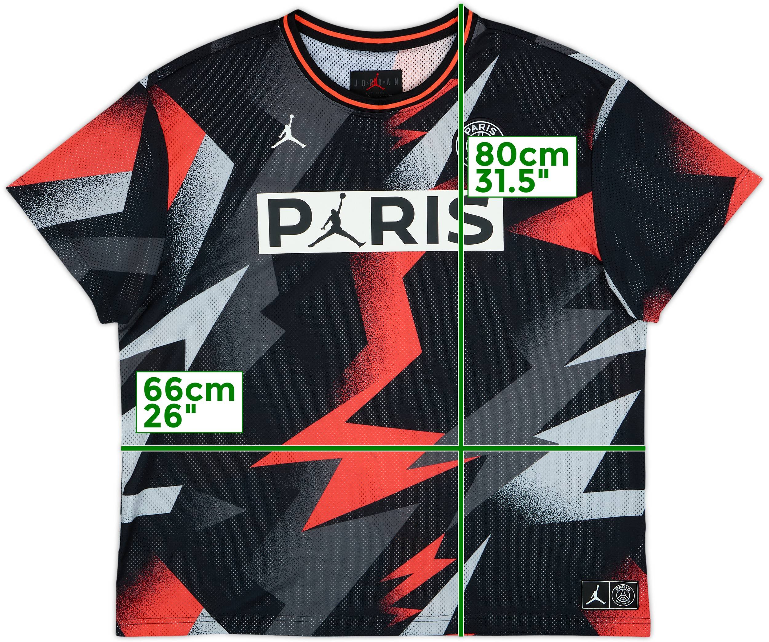 2019-20 Paris Saint-Germain Jordan Mesh Training Shirt - 8