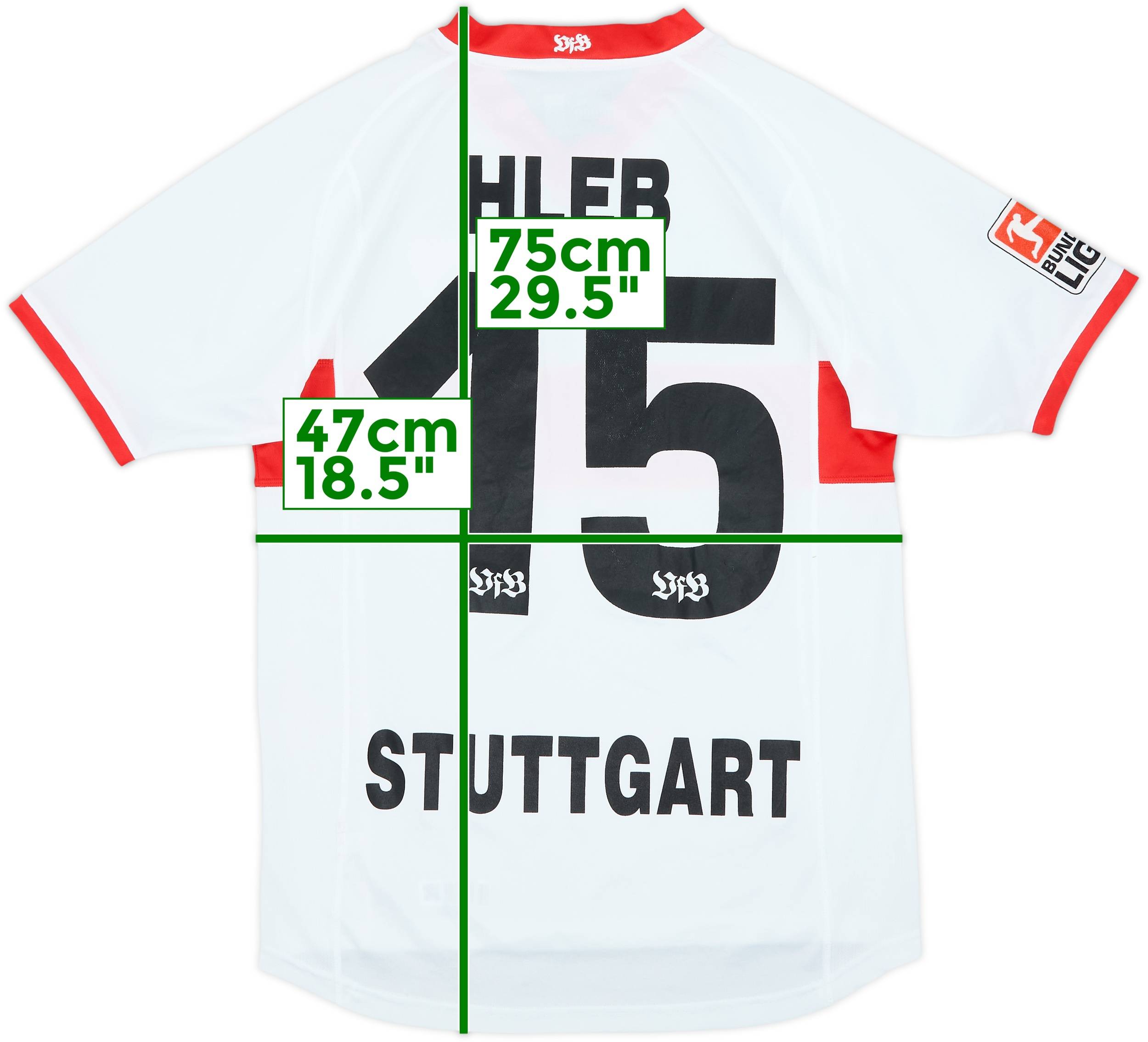 2003-04 Stuttgart Home Shirt Hleb #15 - 8/10 - (XS)