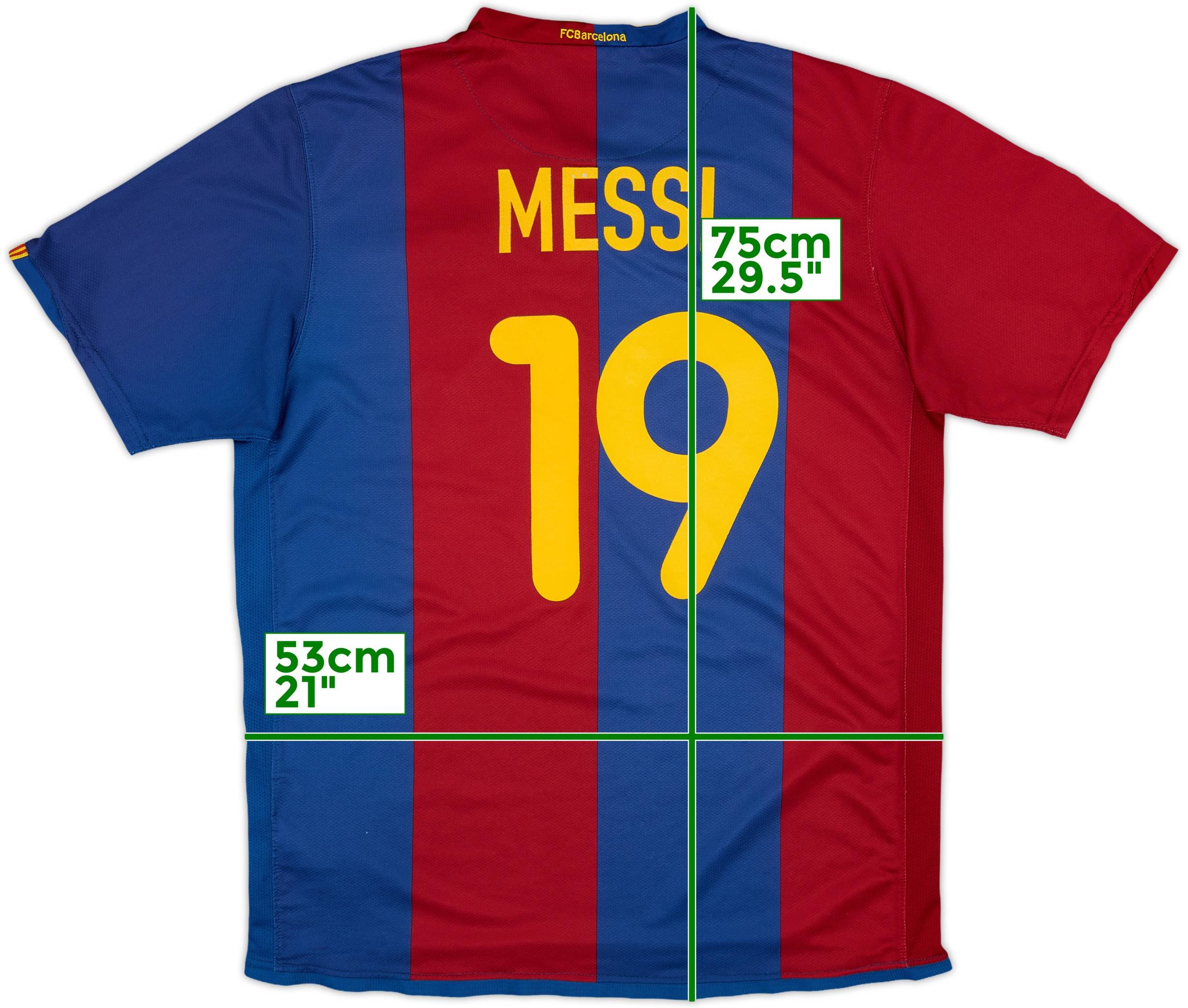 2006-07 Barcelona Home Shirt Messi #19 - 5/10 - (L)