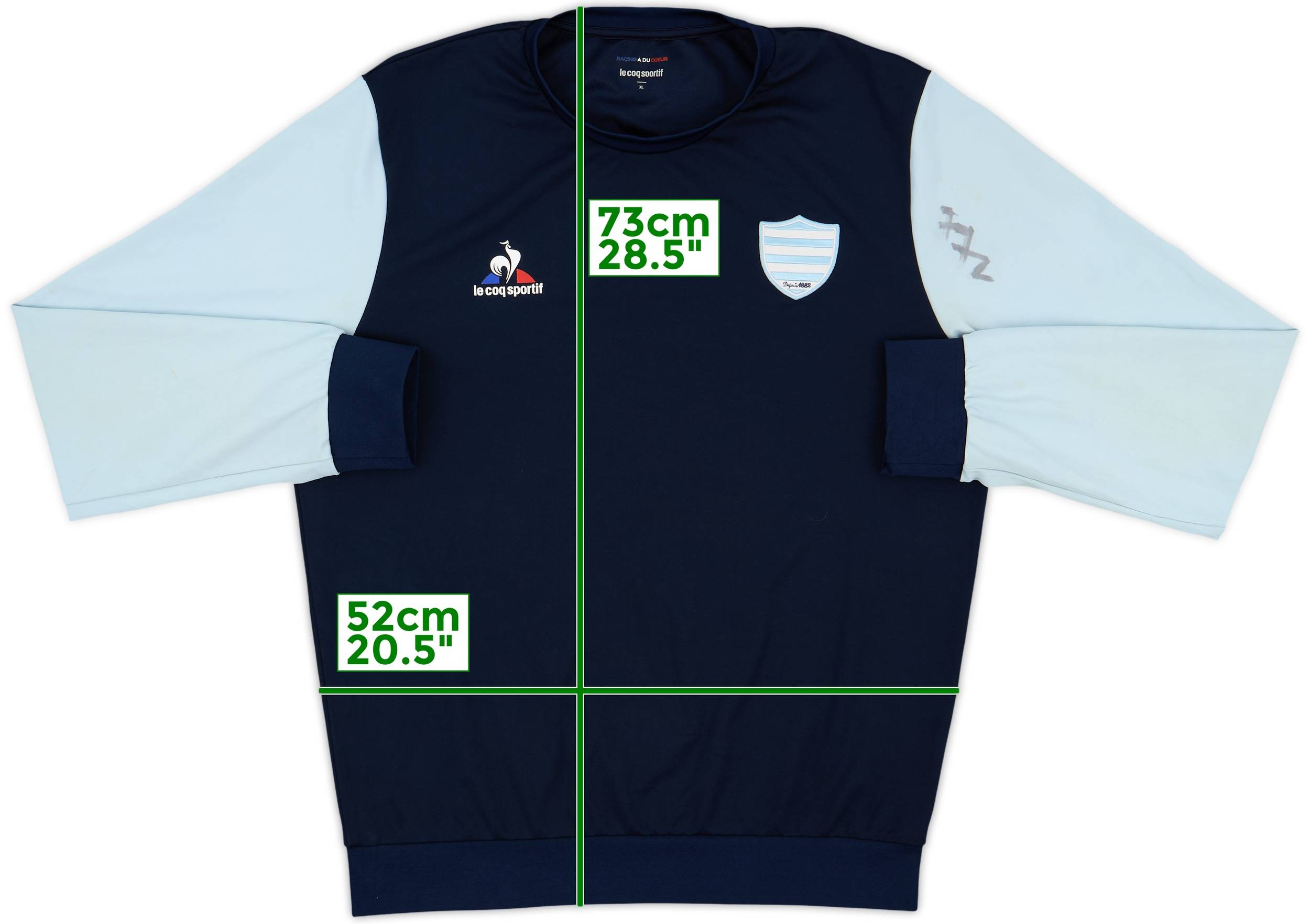 Rugby Shirt Le Coq Sportif Size Guide 2020-21 Racing 92 Rugby Le
