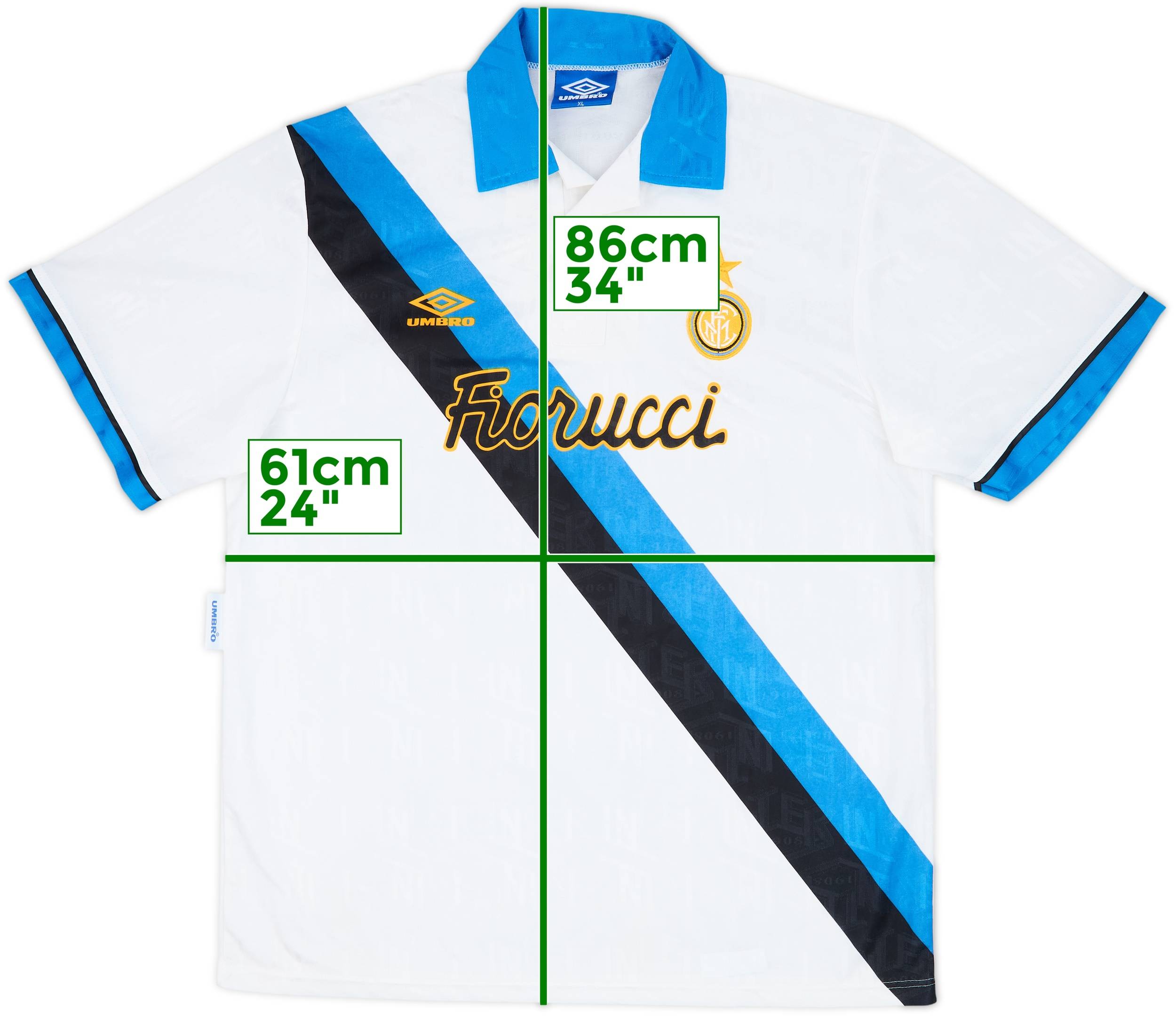 1993-94 Inter Milan Away Shirt - 8/10 - (XL)