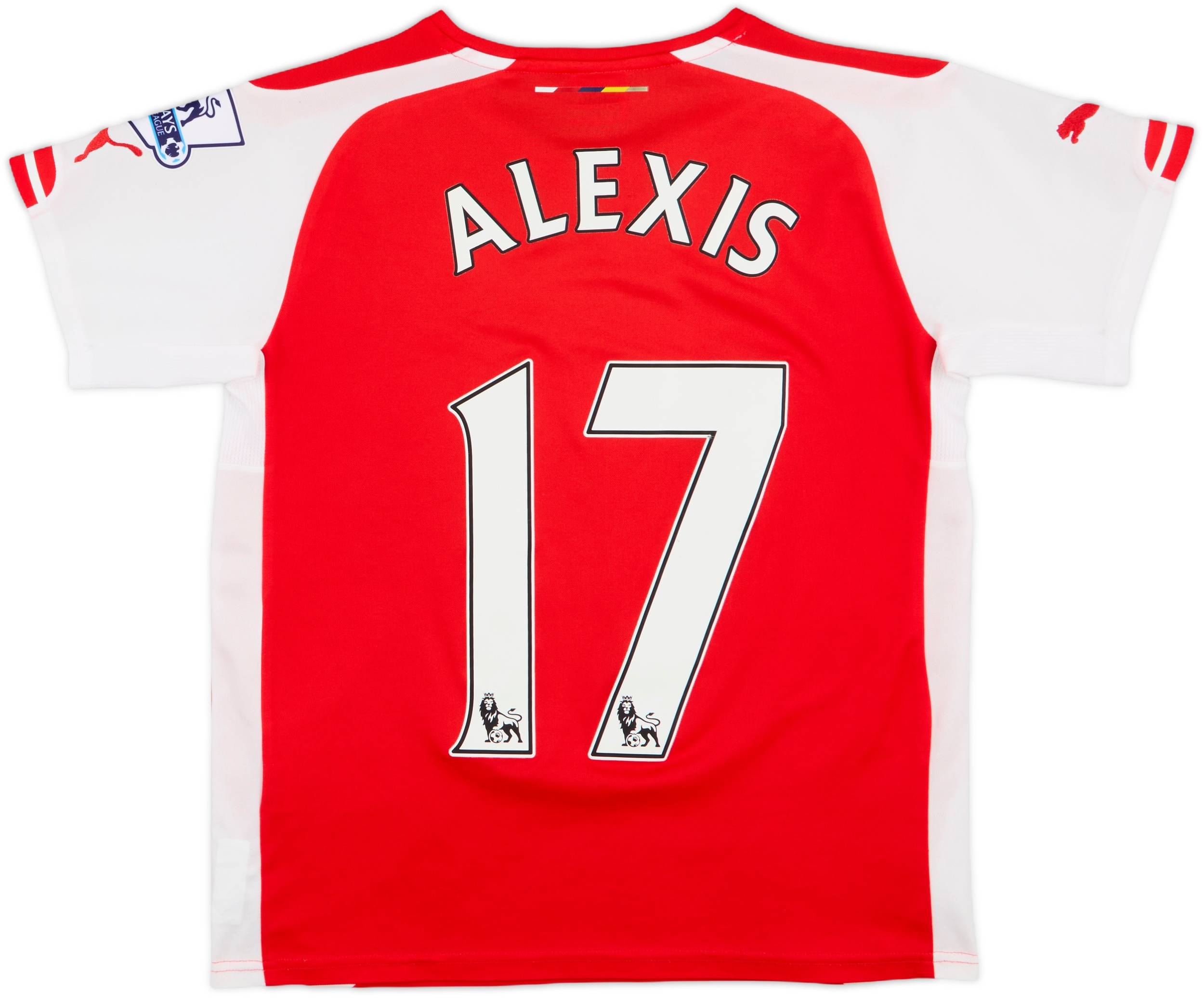 アーセナル 2014/15 ユニフォーム ALEXIS 17 2014-15 Arsenal Home Shirt Alexis #17 - 6/10 - (L.Boys)