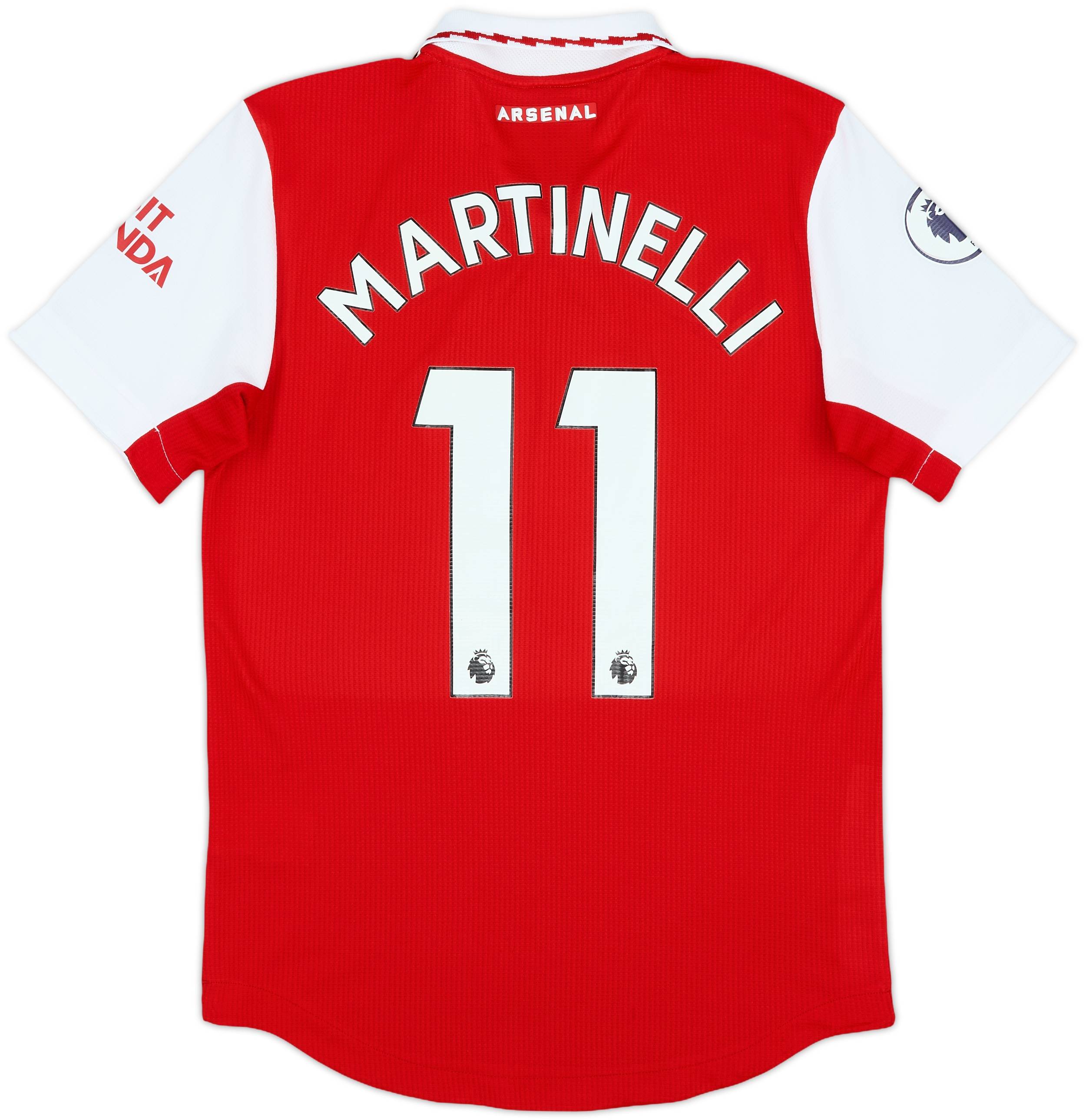2022-23 Arsenal Authentic Home Shirt Martinelli #11 - 10/10 - (S)