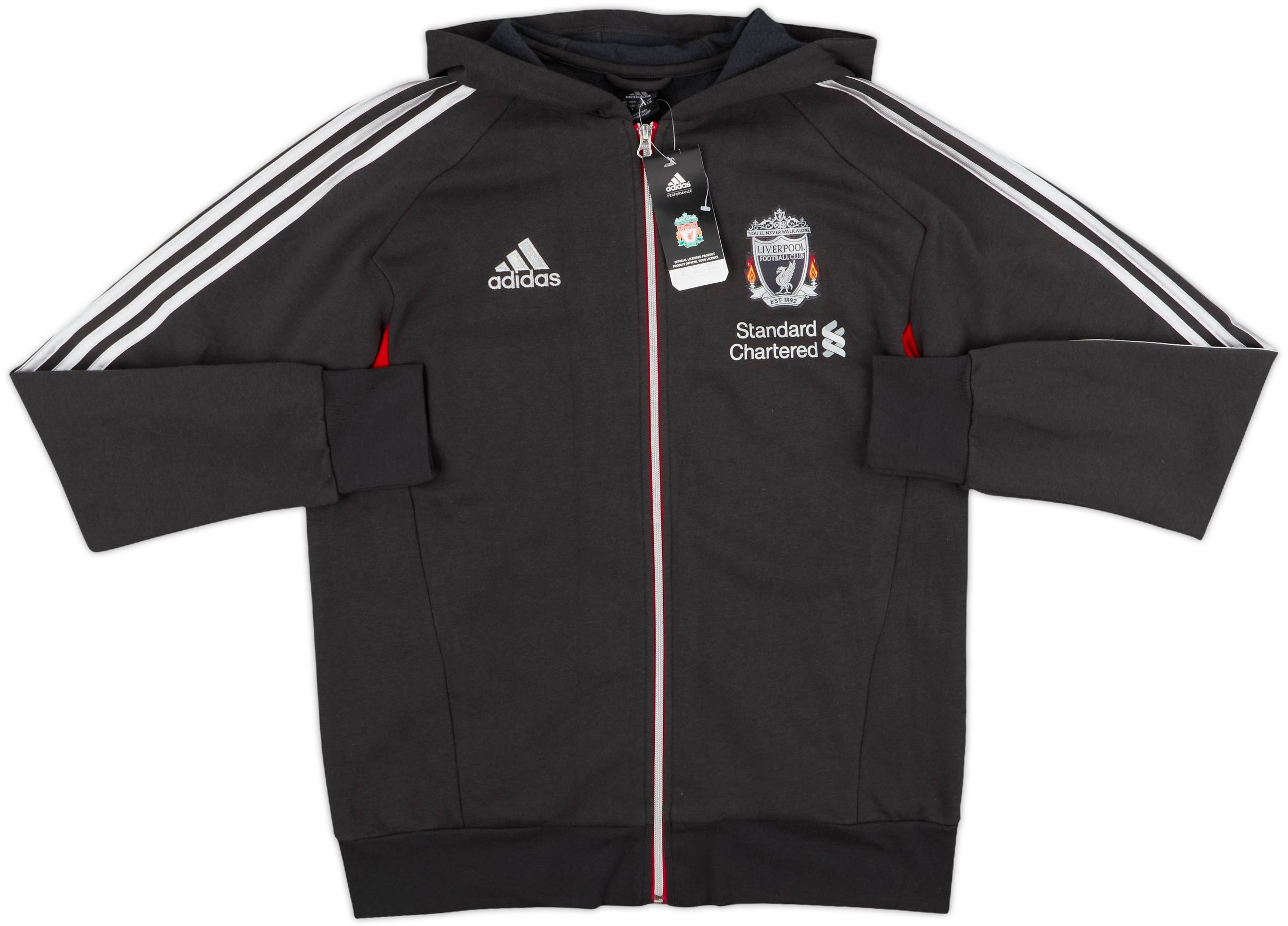 2011-12 Liverpool adidas Hooded Track Jacket (L/XL)
