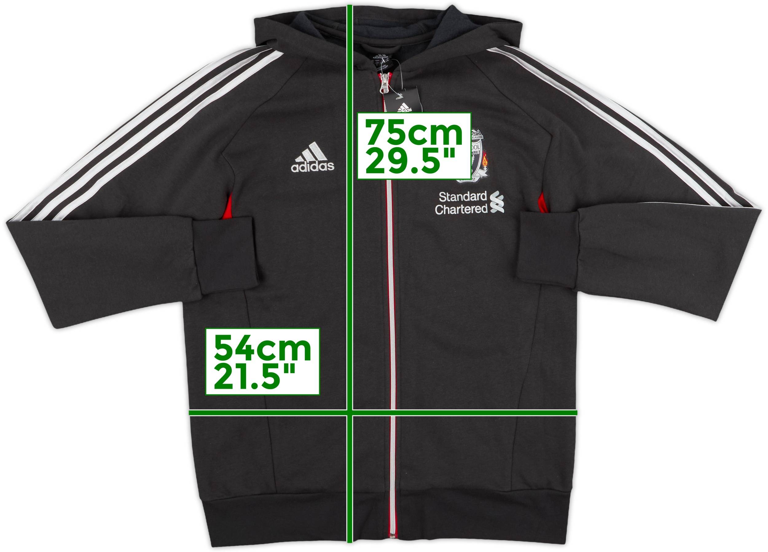 【正規品／美品】2011-12 リバプールFC ジャケット adidas L 2011-12 Liverpool adidas Hooded Track Jacket (L/XL)