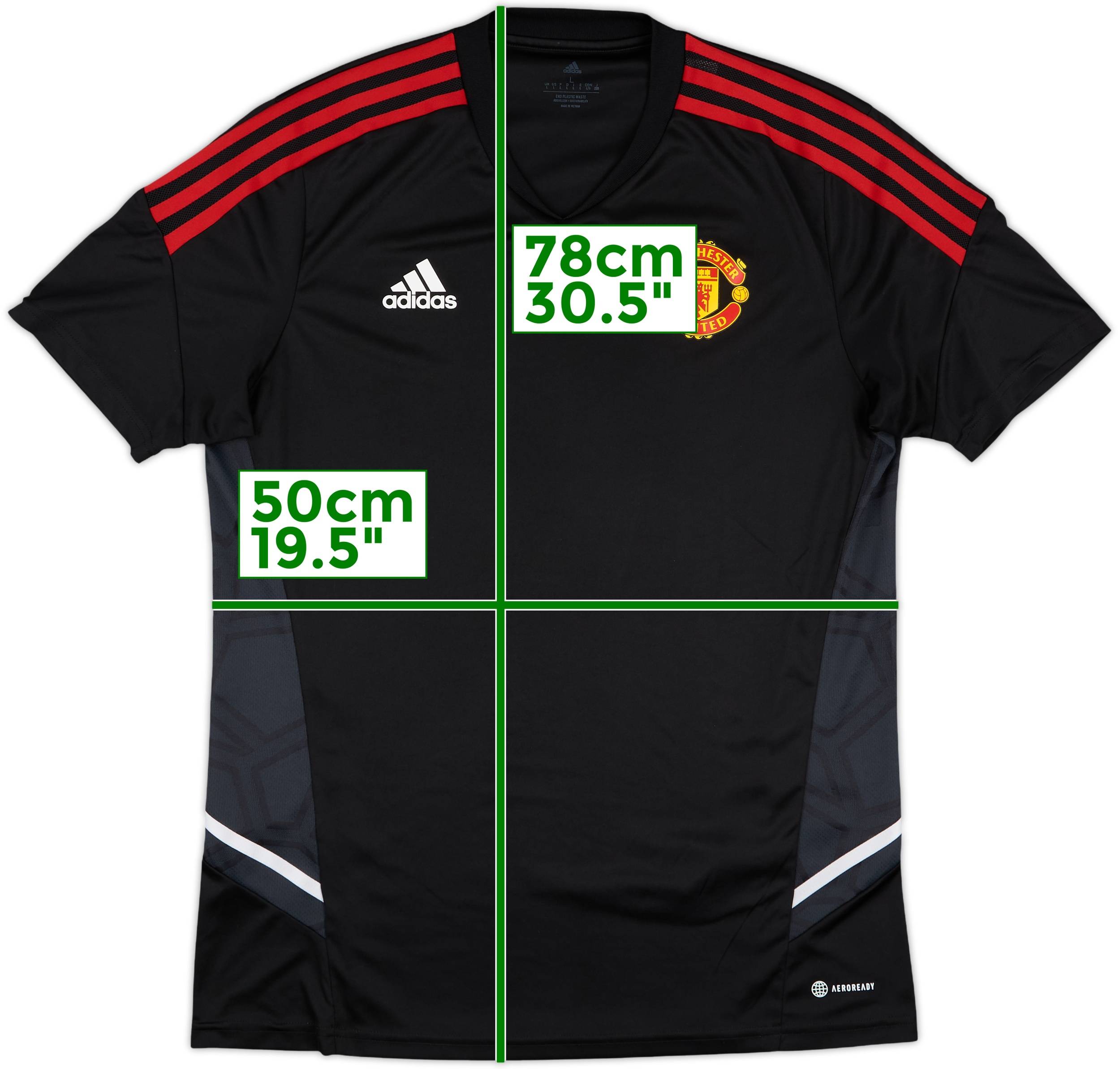 ウェア 2022-23 Manchester United  Shirt 2022-23 Manchester United adidas Training Shirt - 9/10 - (L)