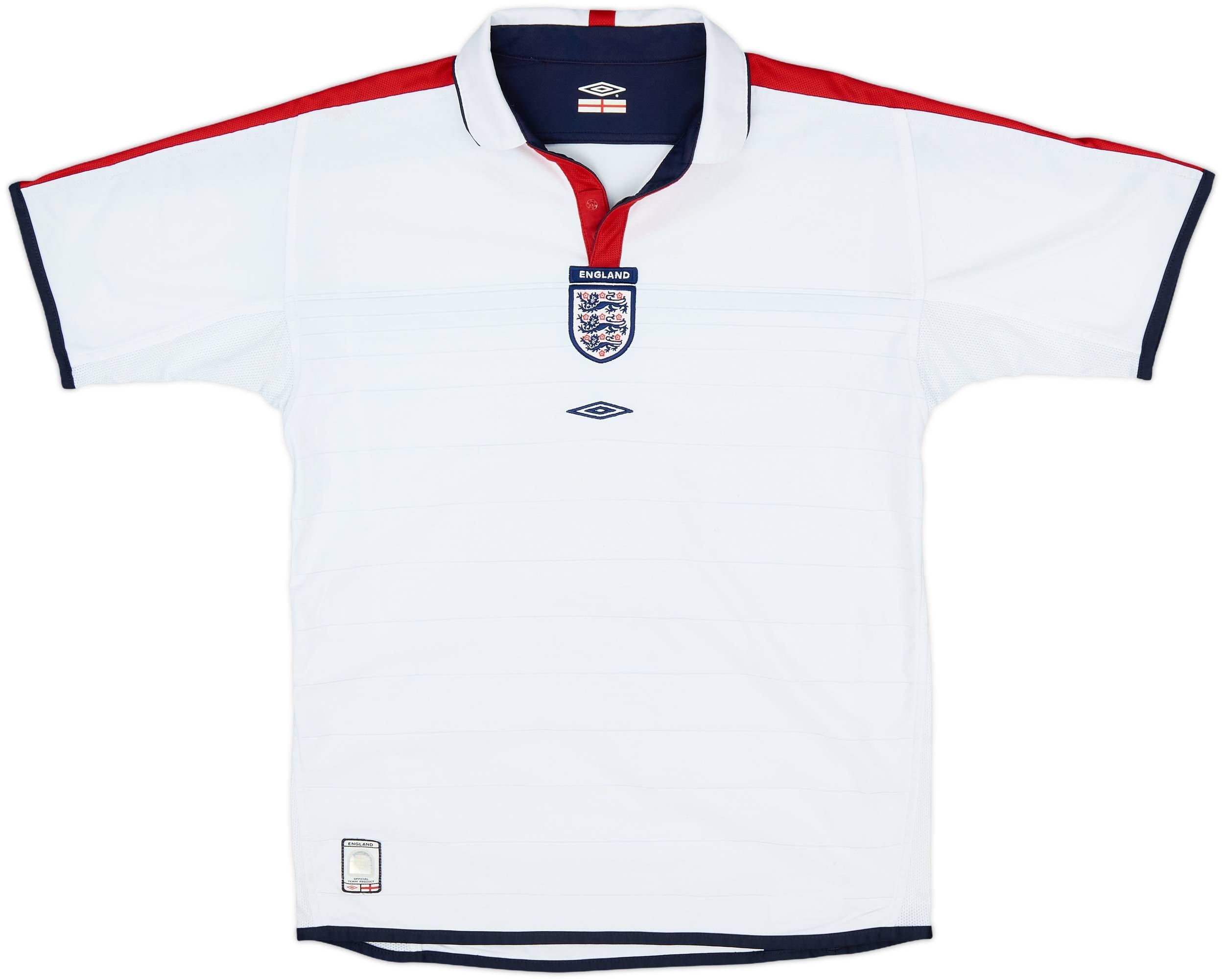 レア 2003-2005 Umbro イングランド代表 シャツ ホーム Ｌ umbro イングランド代表 03/05 ユニフォーム ホーム 長袖