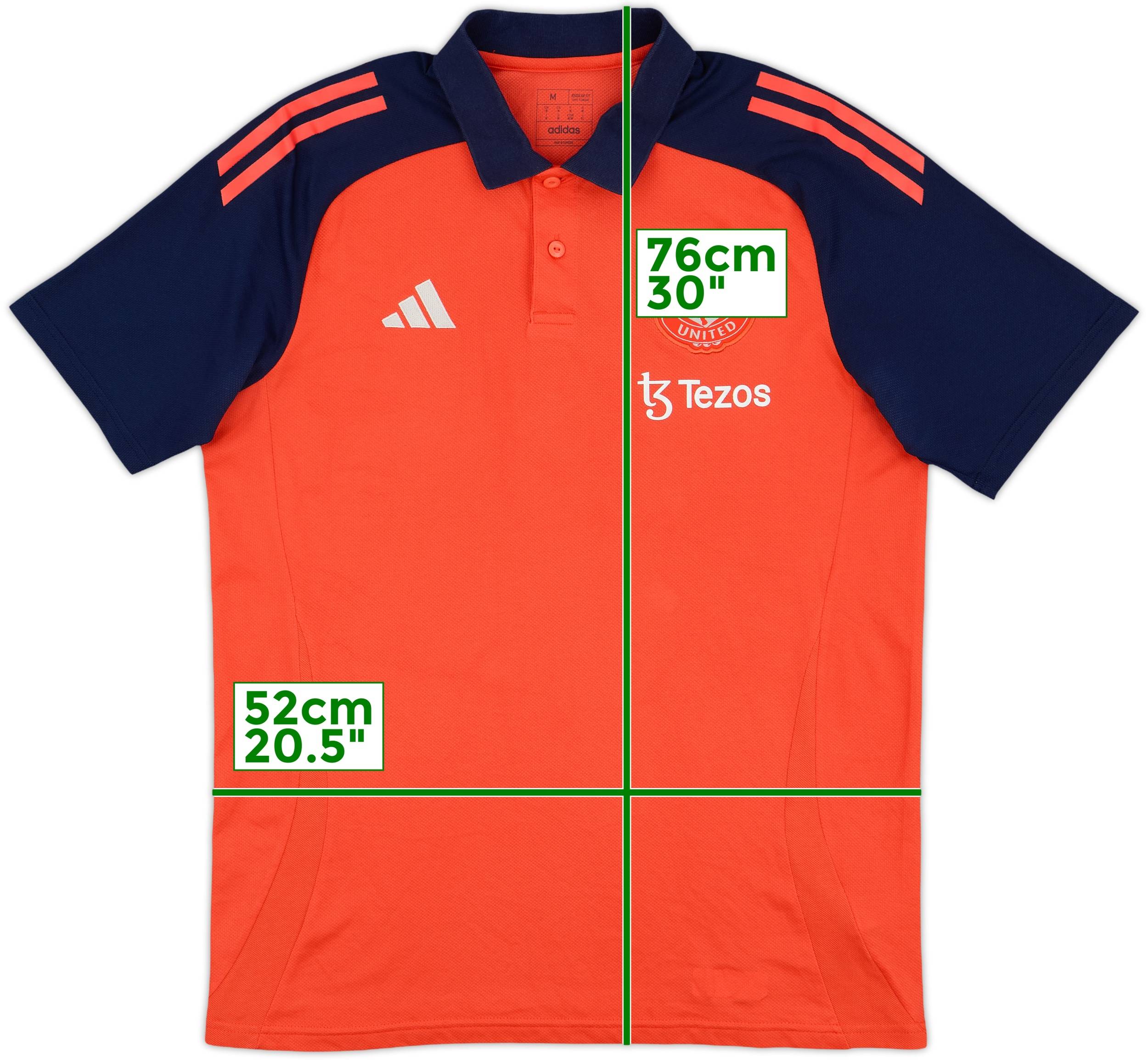 2024-25 Manchester United adidas Polo Shirt 9/10 (M)