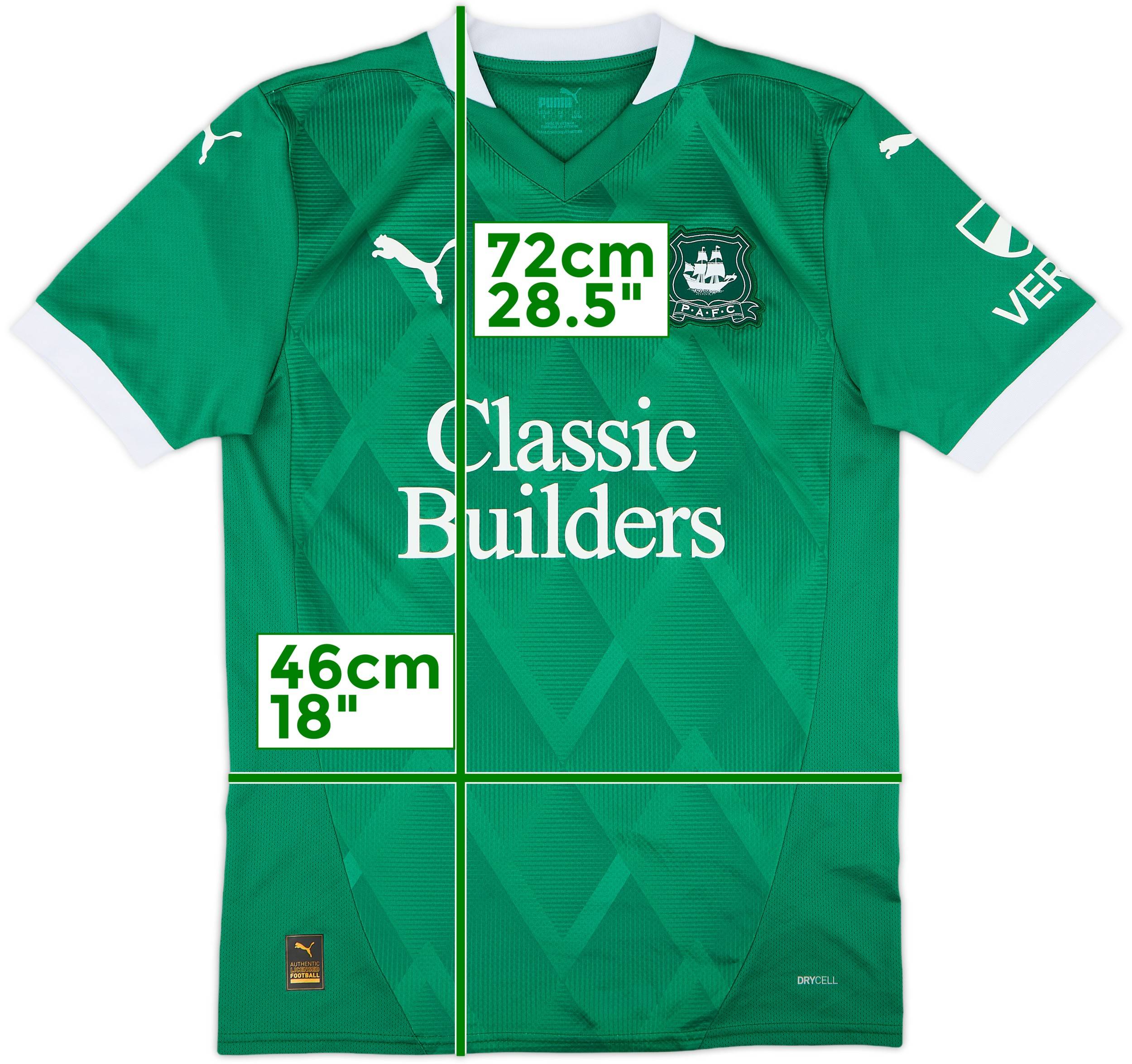 2024-25 Plymouth Argyle Home Shirt 10/10 (S)