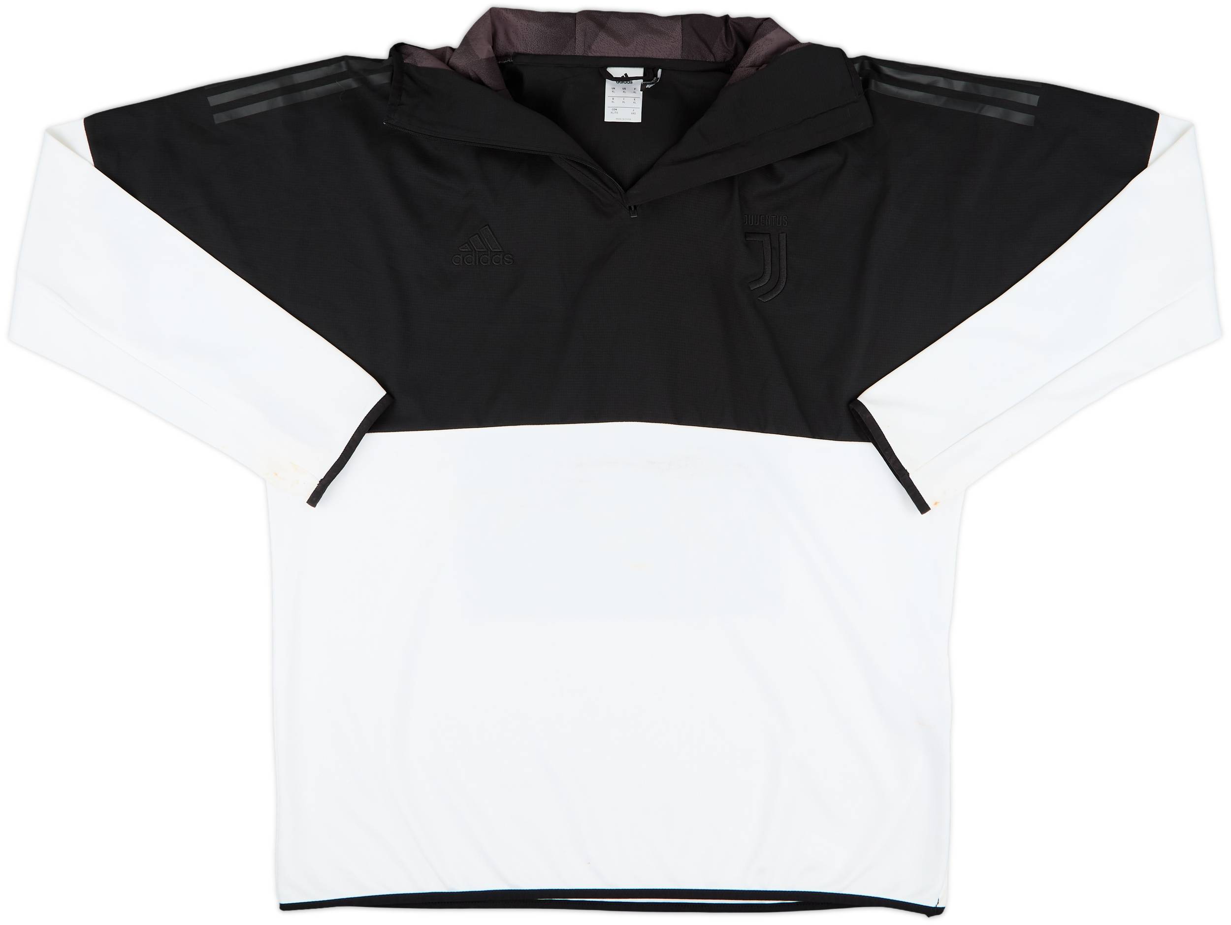 Juventus サッカージャージ 黒白ストライプ Juventus Soccer black technical training tracksuit 2019/20