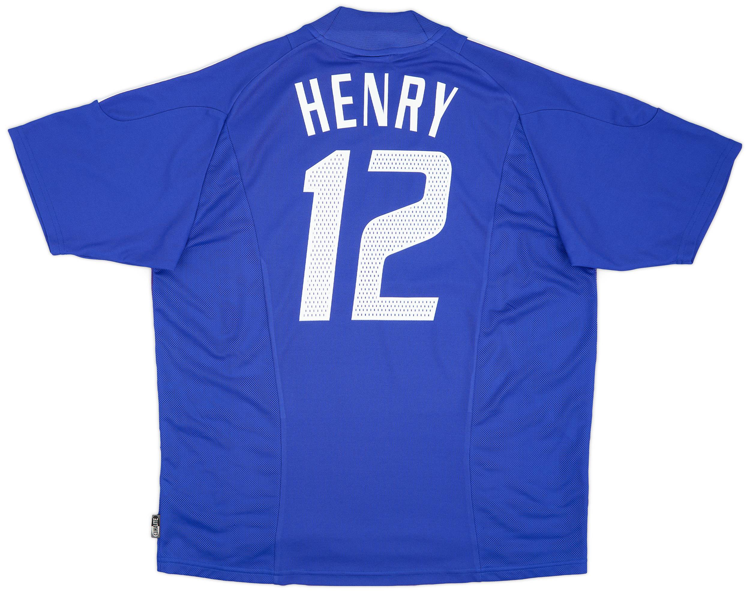 2002-04 France Home Shirt Henry #12 - 6/10 - (XL)