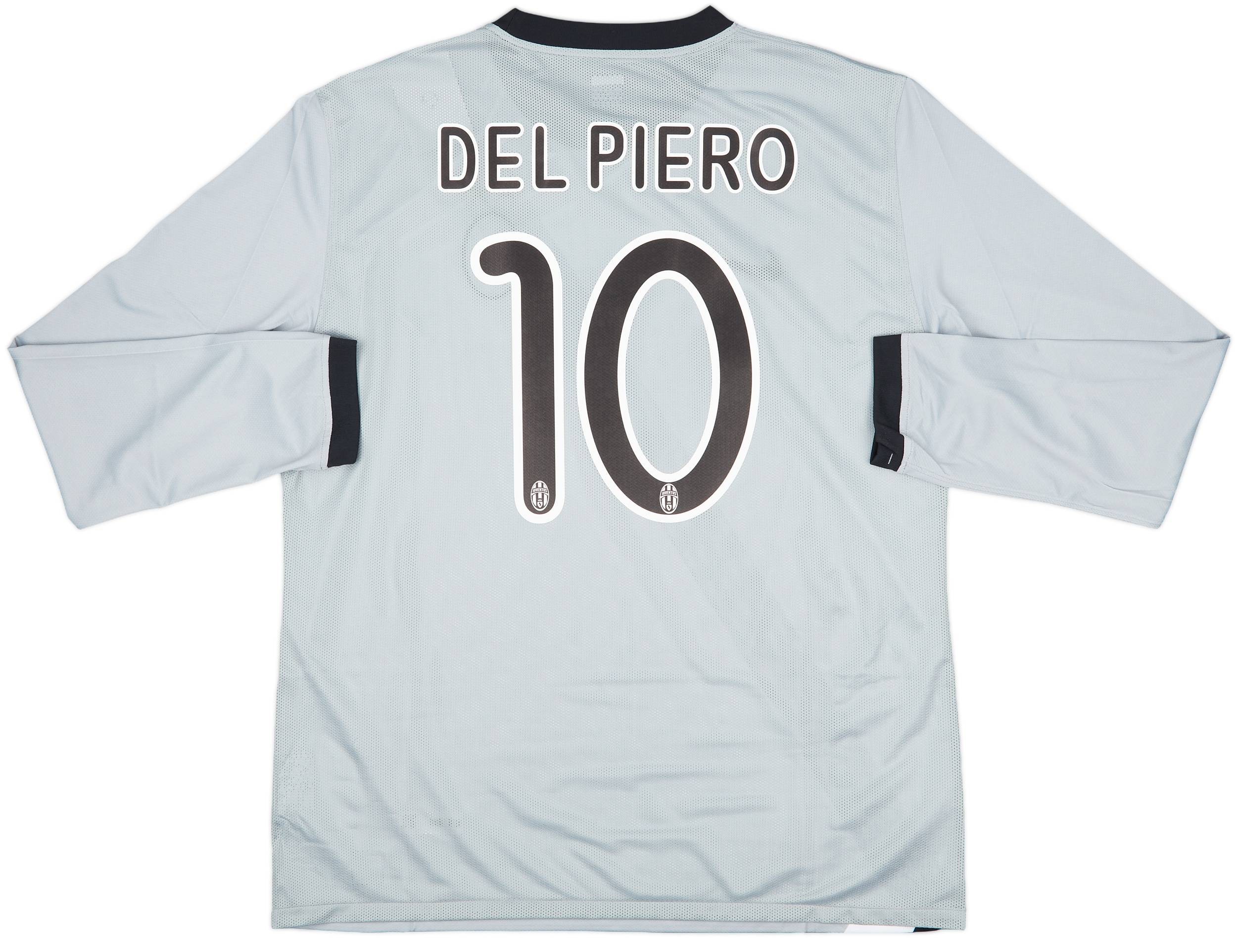 2009-10 Juventus Player Issue Away L/S Shirt Del Piero #10 (XL)