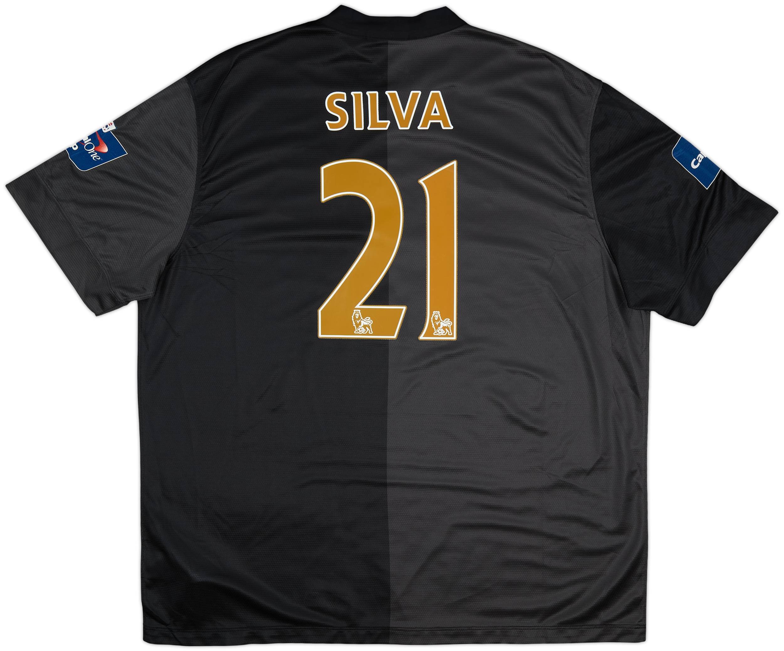 2013-14 Manchester City Away Shirt Silva #21 (XXL)