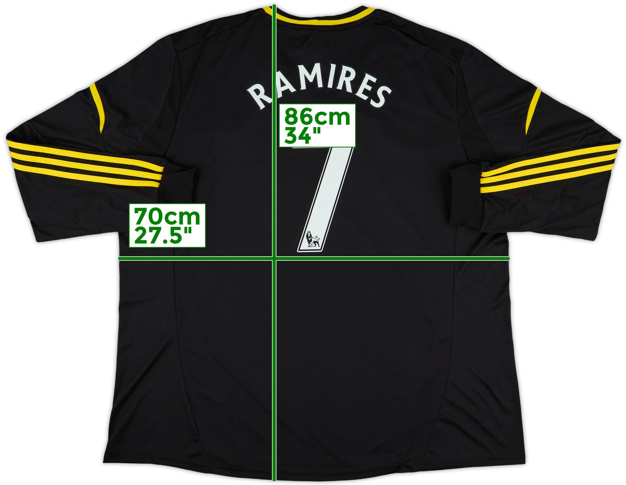 CHELSEA RAMIRES 7 シャツ 2012-13 Chelsea Third L/S Shirt Ramires #7 (3XL)