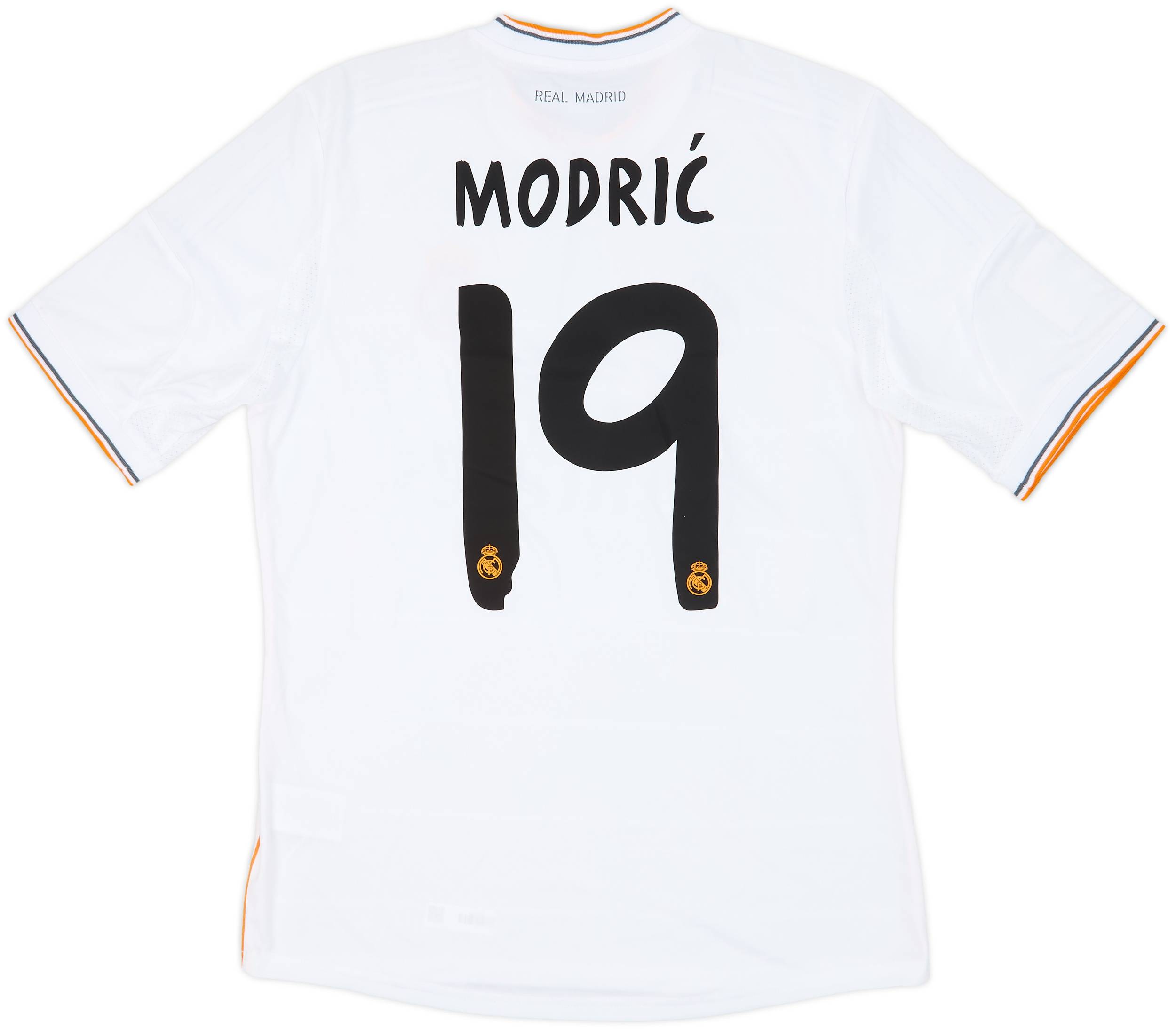 2013-14 レアル・マドリード ホーム シャツ モドリッチ #19 (O) 2013-14 Real Madrid Home Shirt Modric #19 (M)