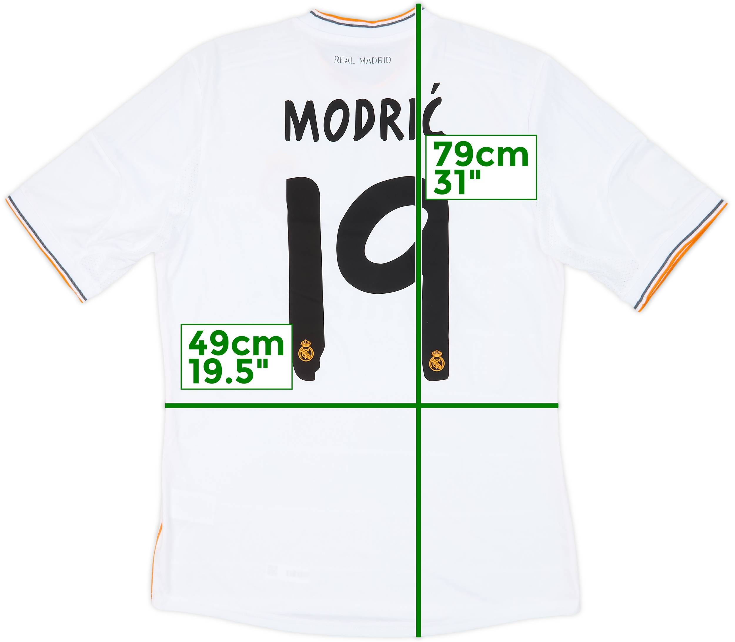2013-14 レアル・マドリード ホーム シャツ モドリッチ #19 (O) 2013-14 Real Madrid Home Shirt Modric #19 (M)
