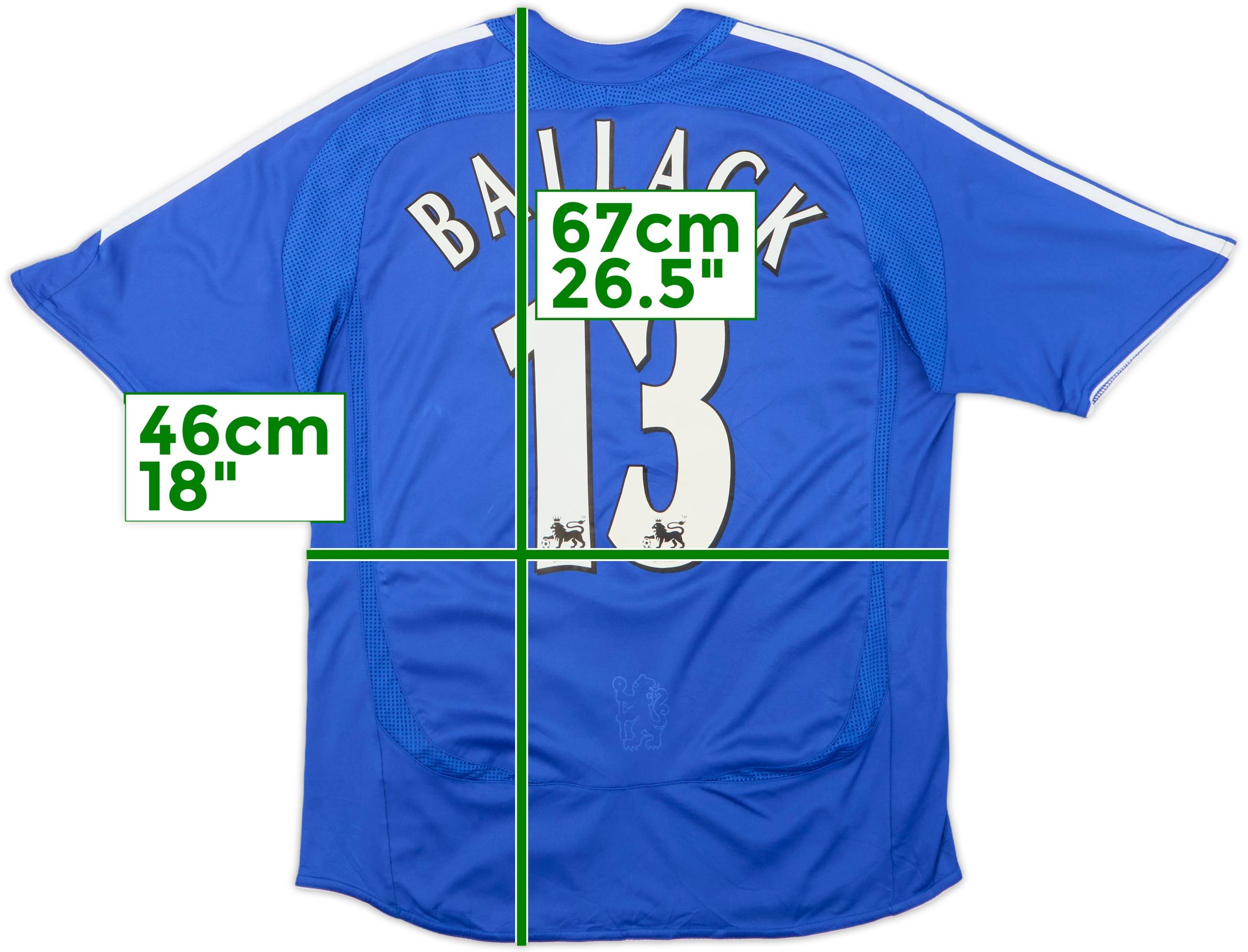 2006-08 Chelsea Home Shirt Ballack #13 - 8/10 - (S)