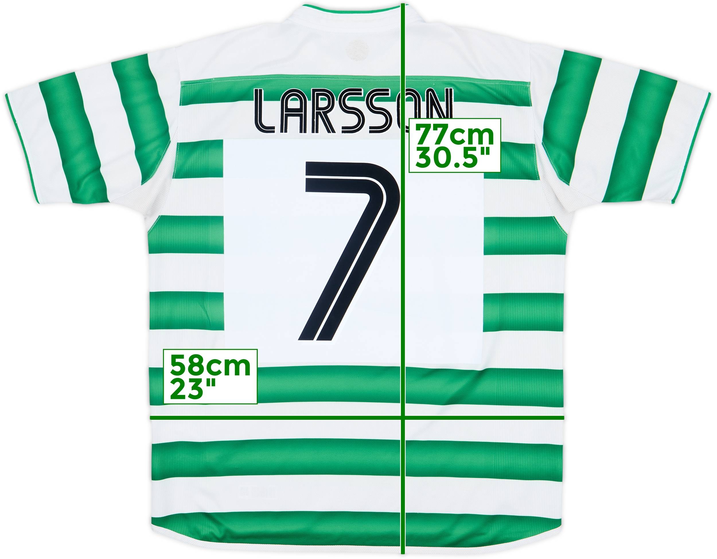 2003-04 Celtic Home Shirt Larsson #7 - 7/10 - (XL)