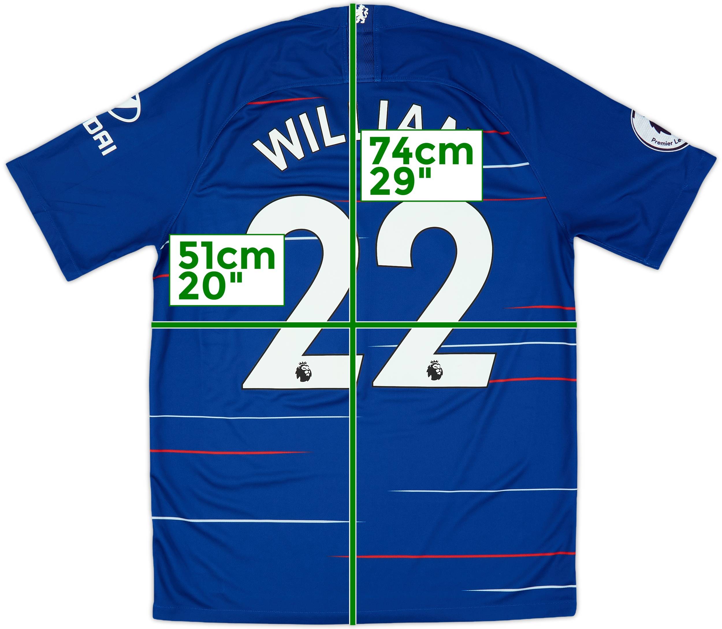 2018-19 Chelsea Home Shirt Willian #22 - 8/10 - (M)