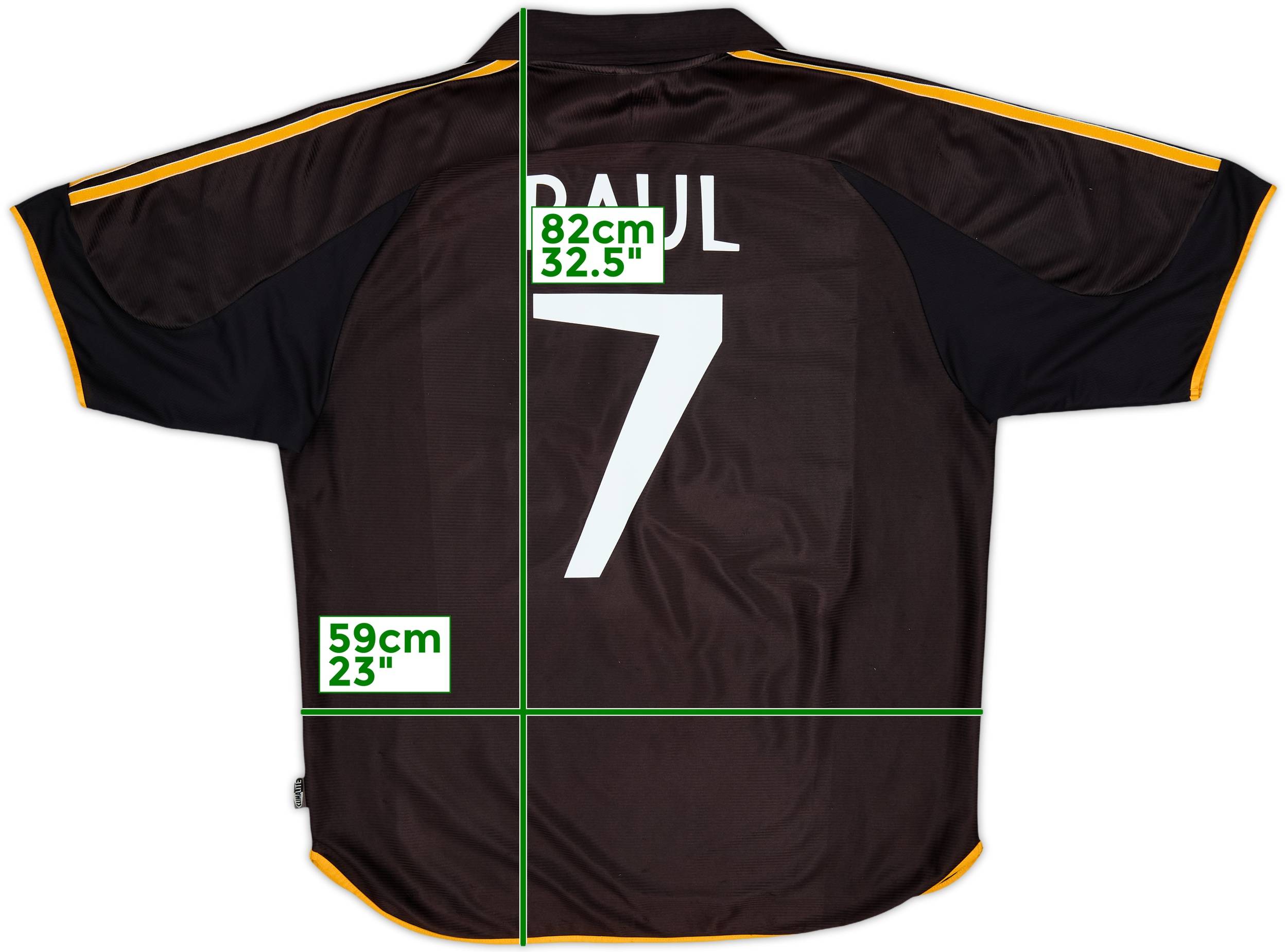 1999-01 Real Madrid Away Shirt Raul #7 - 6/10 - (XL)