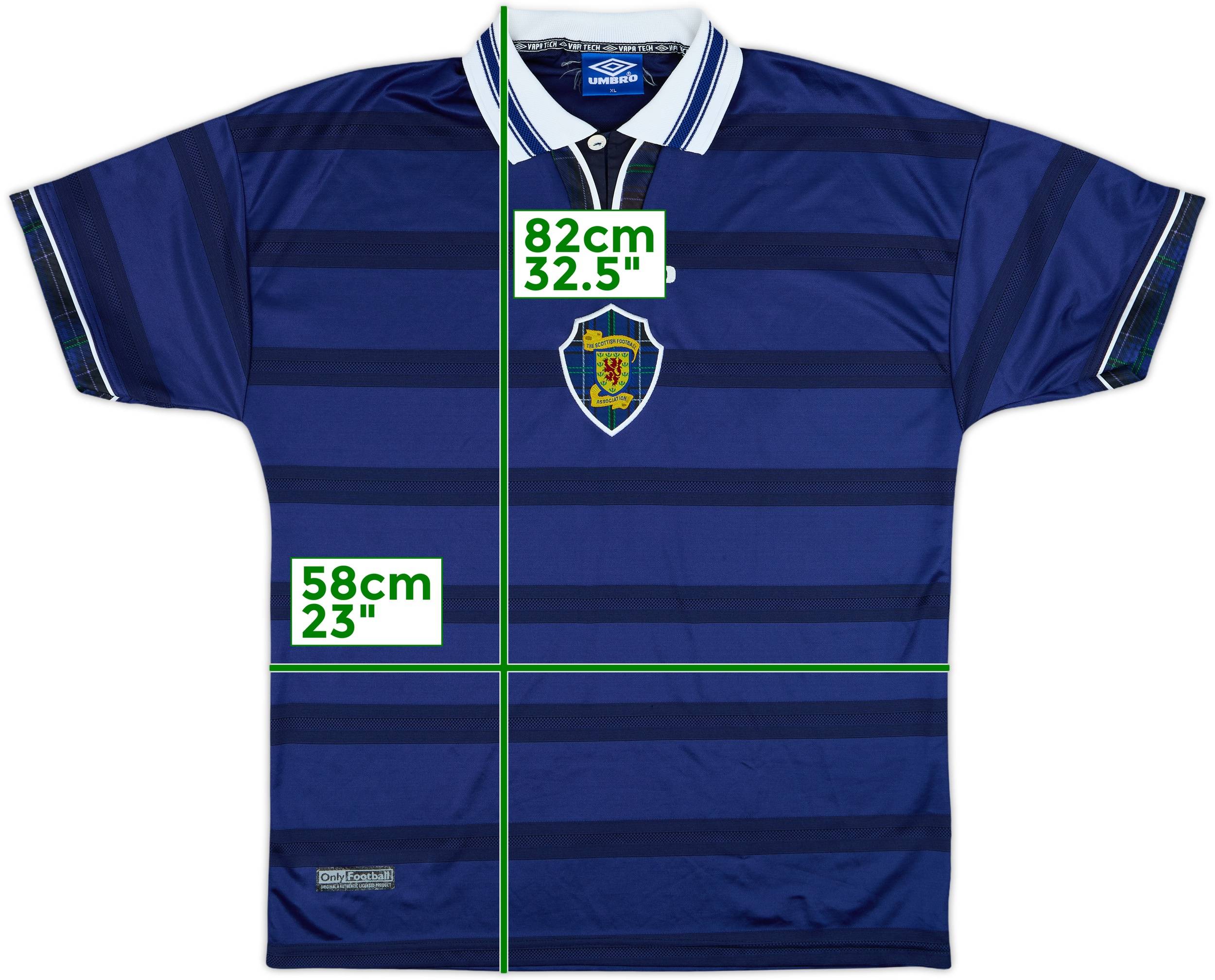 1998-00 Scotland Home Shirt - 8/10 - (XL)