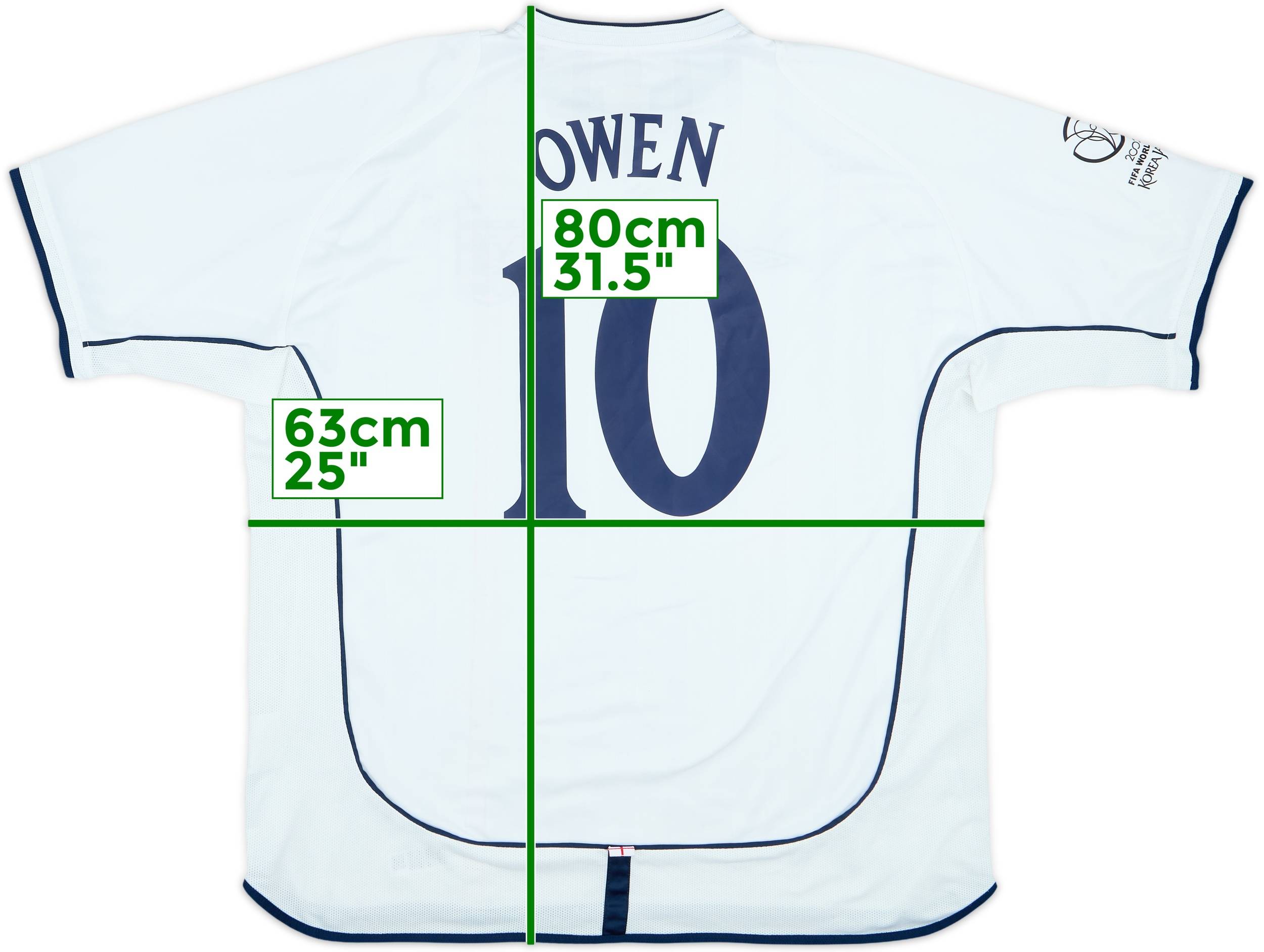 2001-03 England Home Shirt Owen #10 - 7/10 - (XXL)