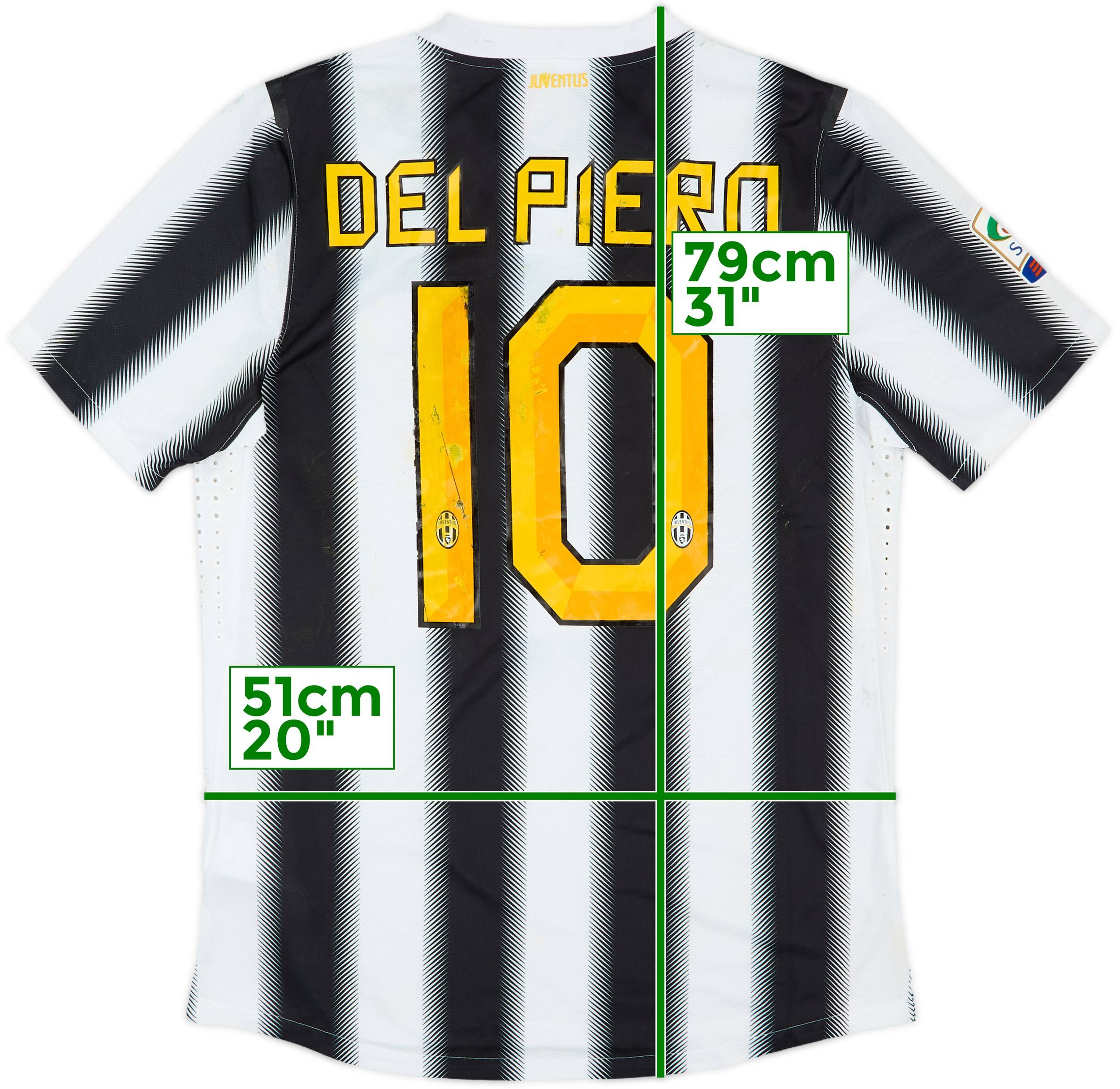 2011-12 Juventus Authentic Home Shirt Del Piero #10 (L)