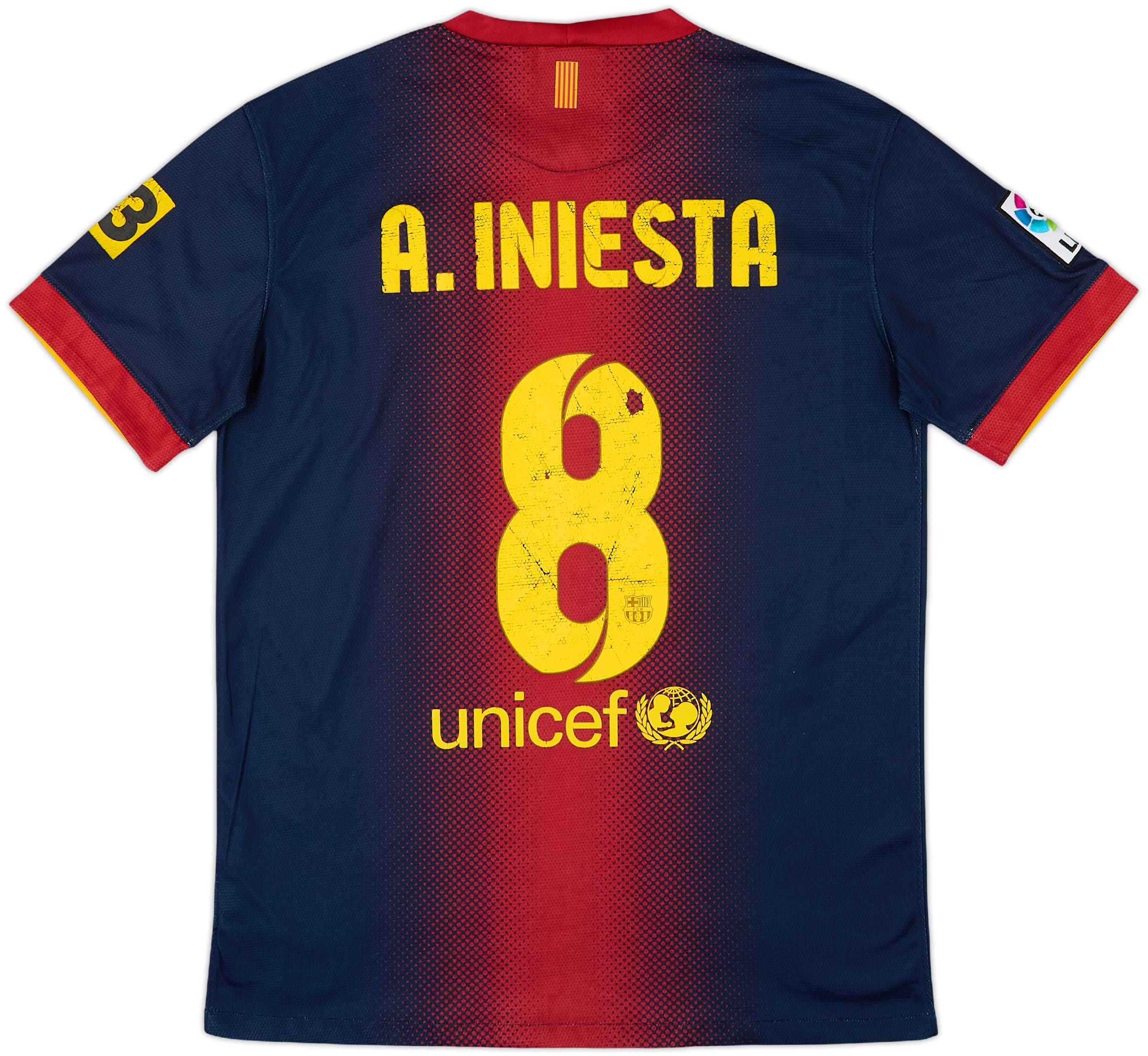 2012-13 Barcelona Home Shirt A.Iniesta #8 - 5/10 - (S)