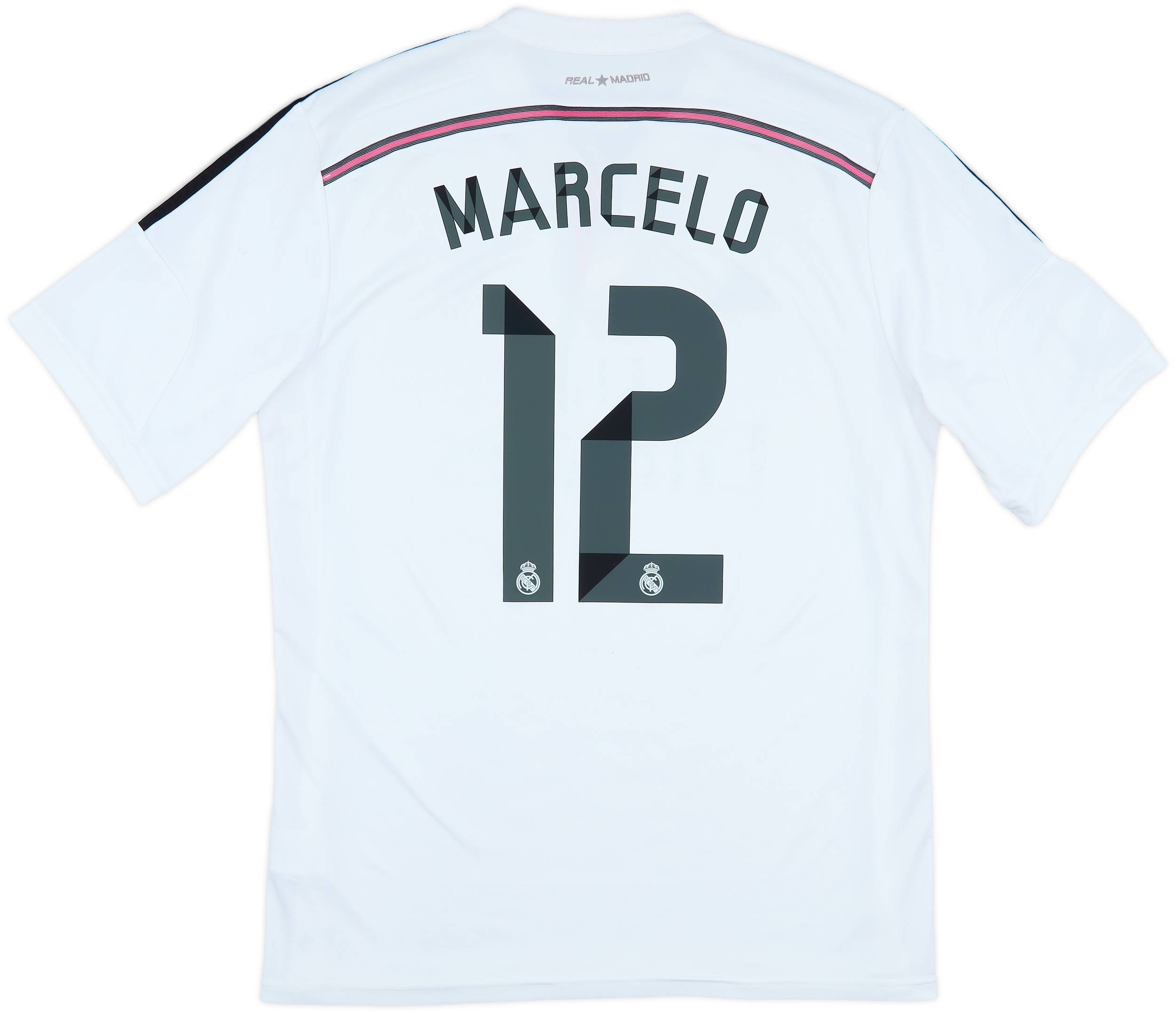 2014-15 Real Madrid Home Shirt Marcelo #12 - 7/10 - (XL)