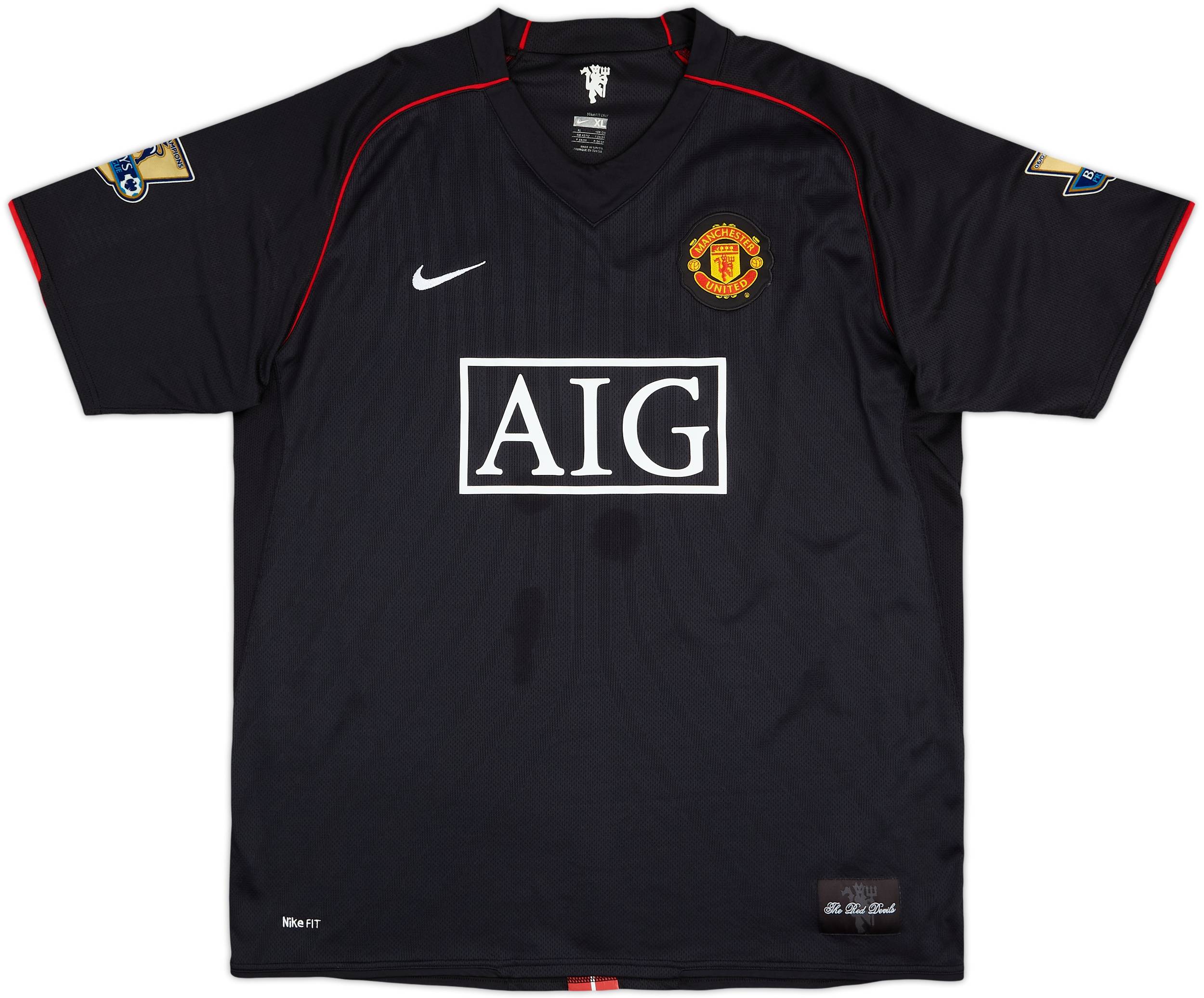 2007-08 Manchester United Away Shirt Scholes #18 - 9/10 - (XL)