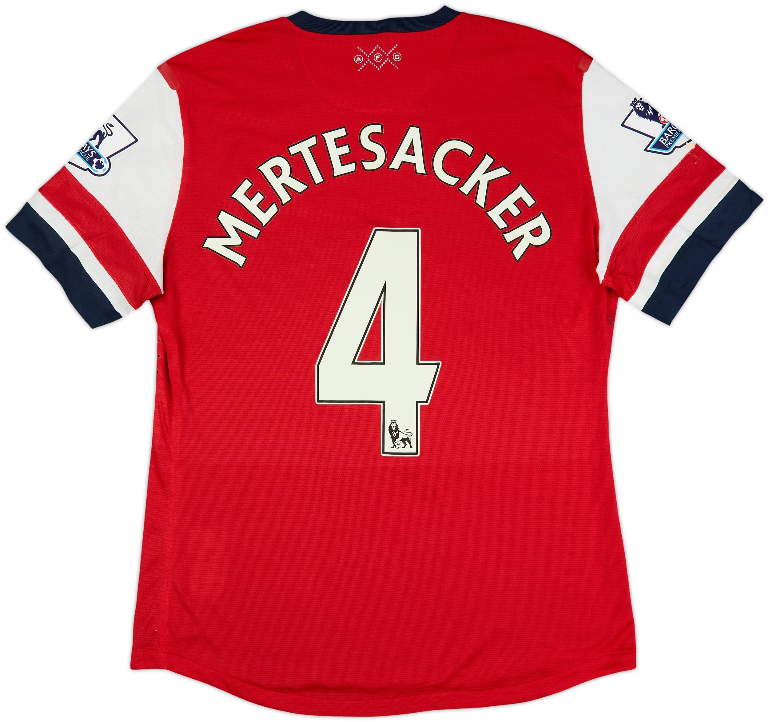 2012-14 Arsenal Player Issue Home Shirt Mertesacker #4 - 6/10 - (XL)