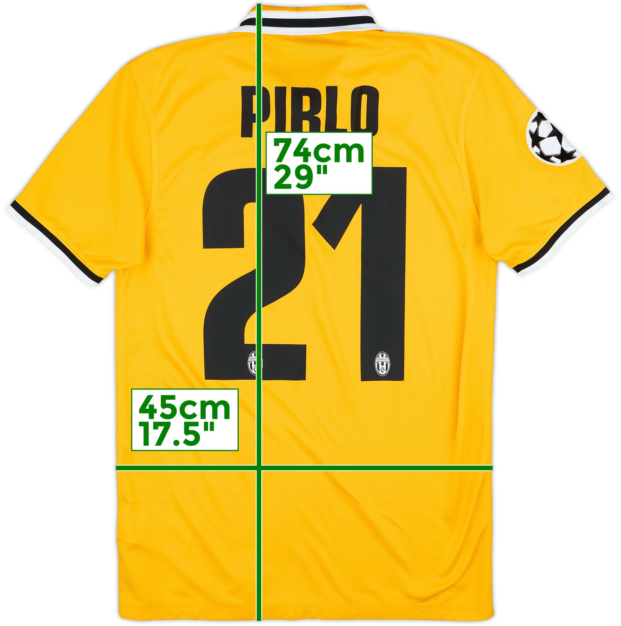 2013-14 Juventus Away Shirt Pirlo #21 - 6/10 - (S)
