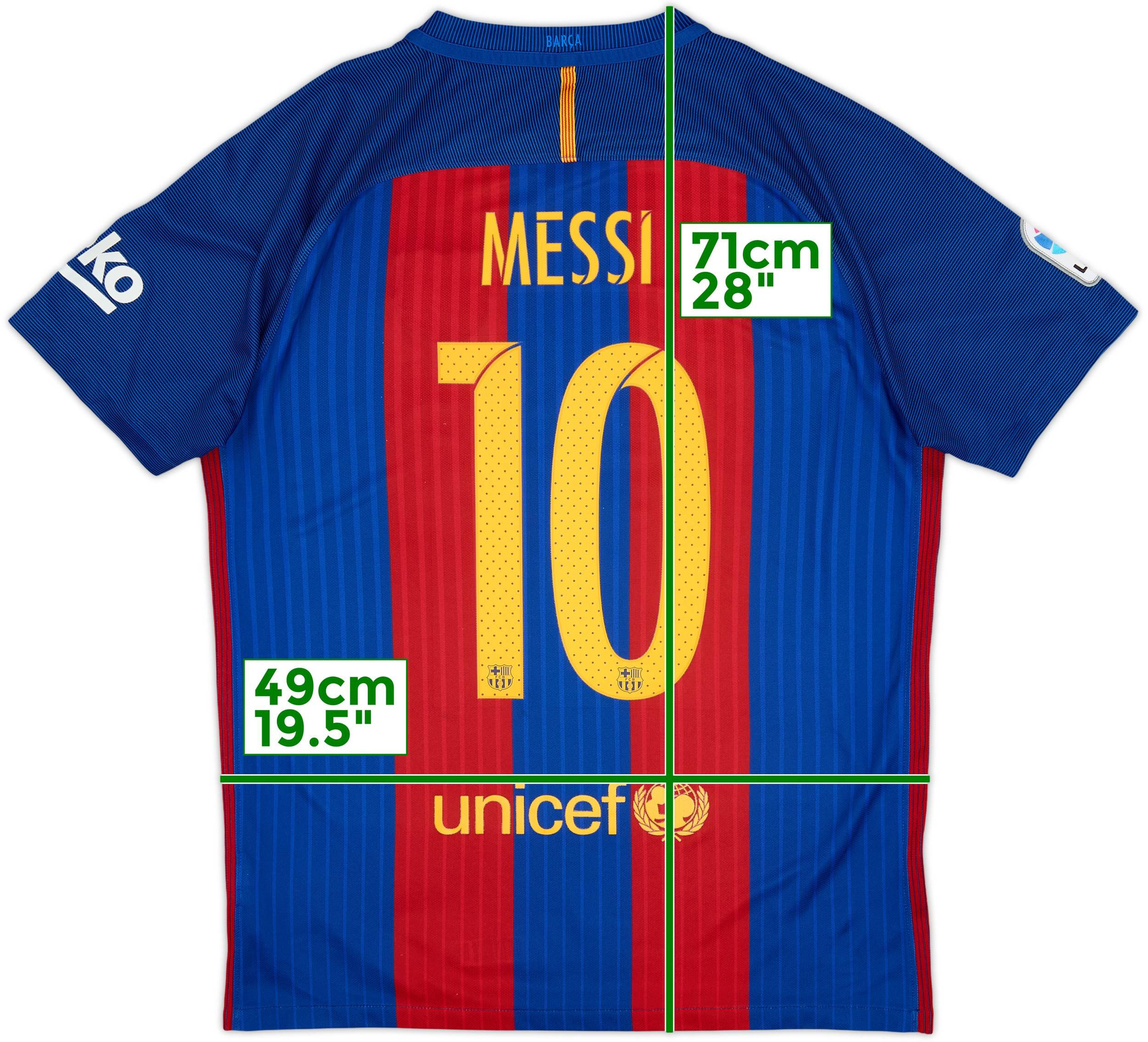 2016-17 Barcelona Home Shirt Messi #10 - 7/10 - (M)