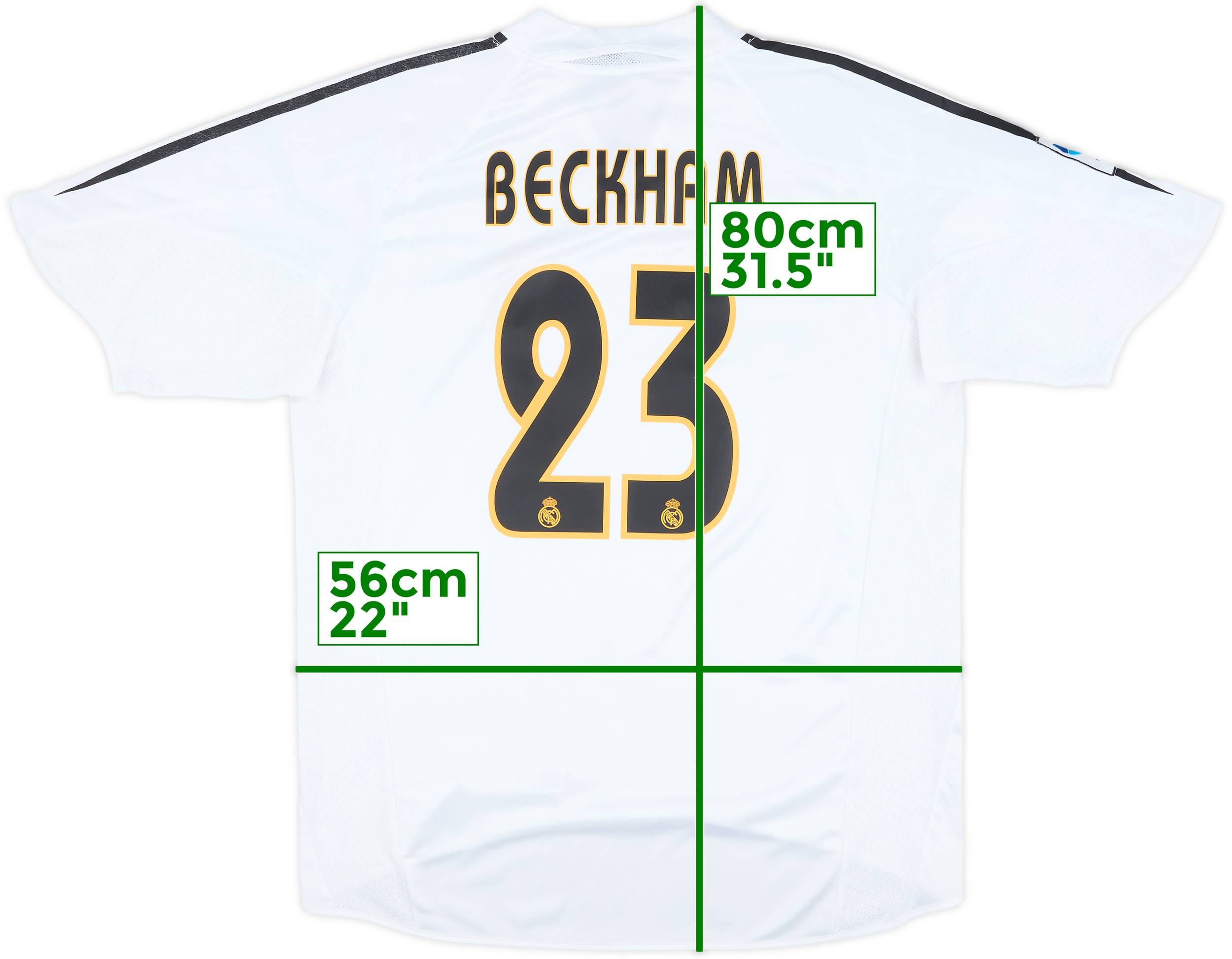 Real Madrid BECKHAM 23 長袖シャツ Real Madrid BECKHAM 23 長袖