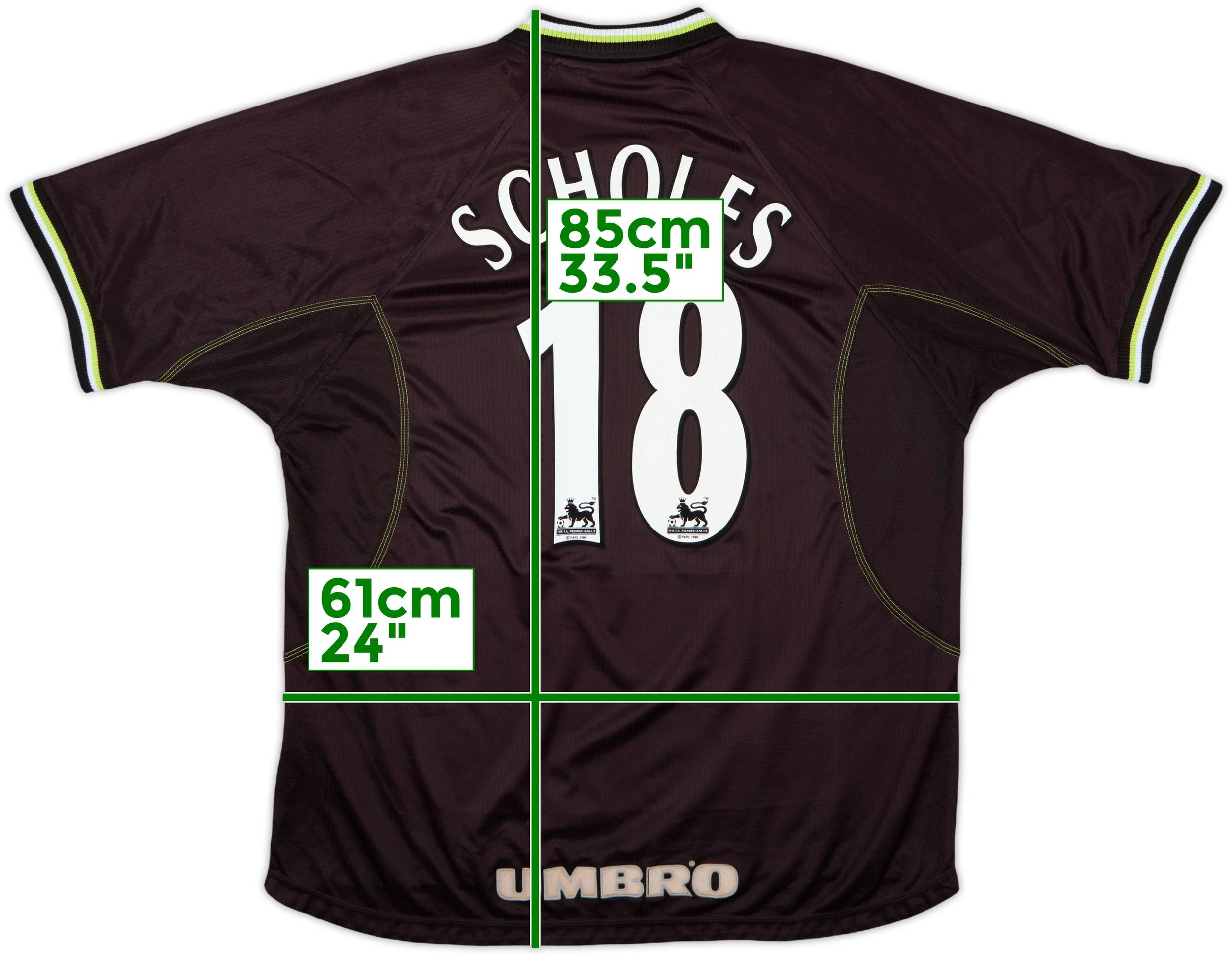 1998-99 Manchester United Third Shirt Scholes #18 - 9/10 - (XXL)