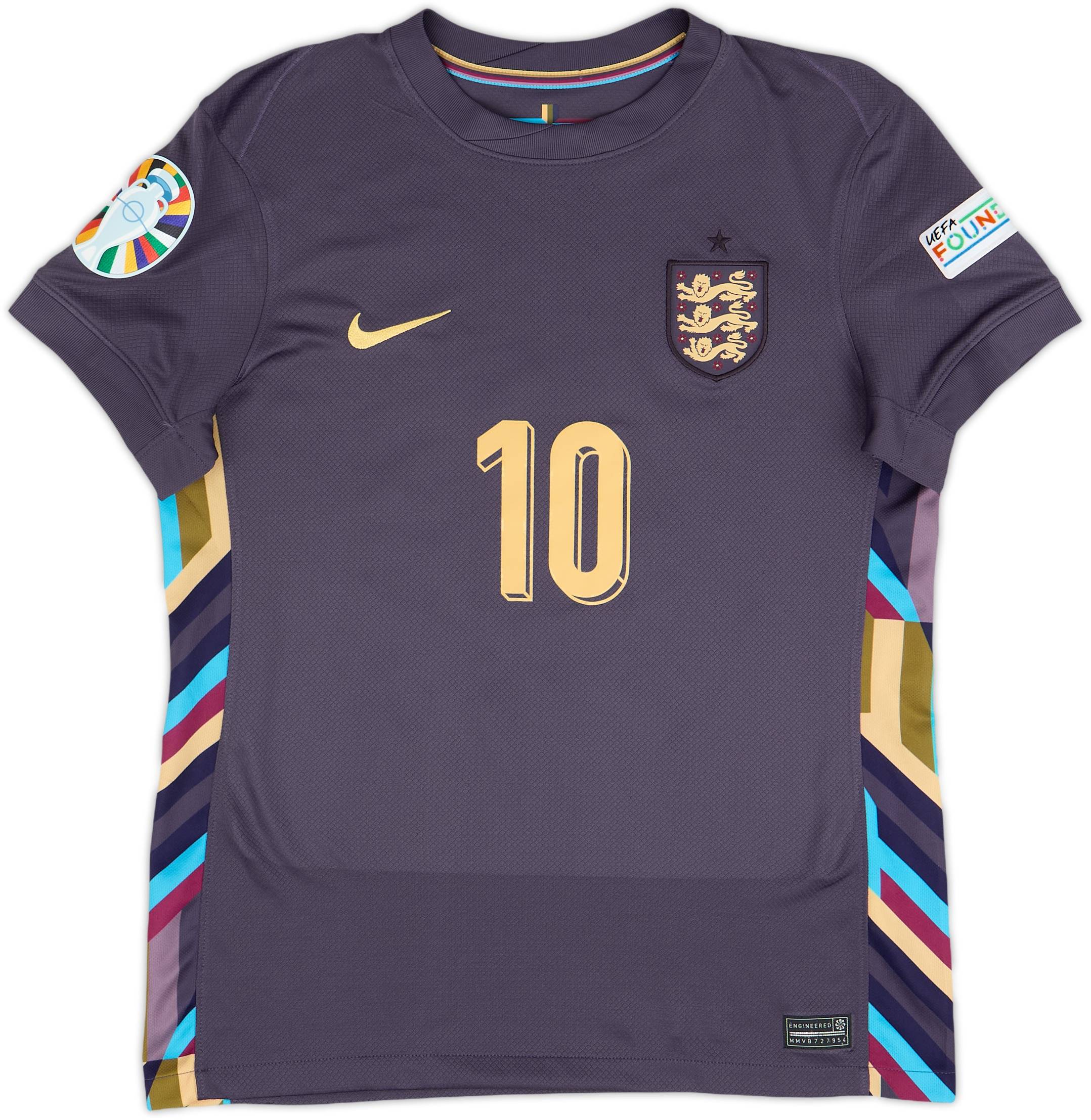 2024-25 England Away Shirt Bellingham #10 - 10/10 - (Women's S)