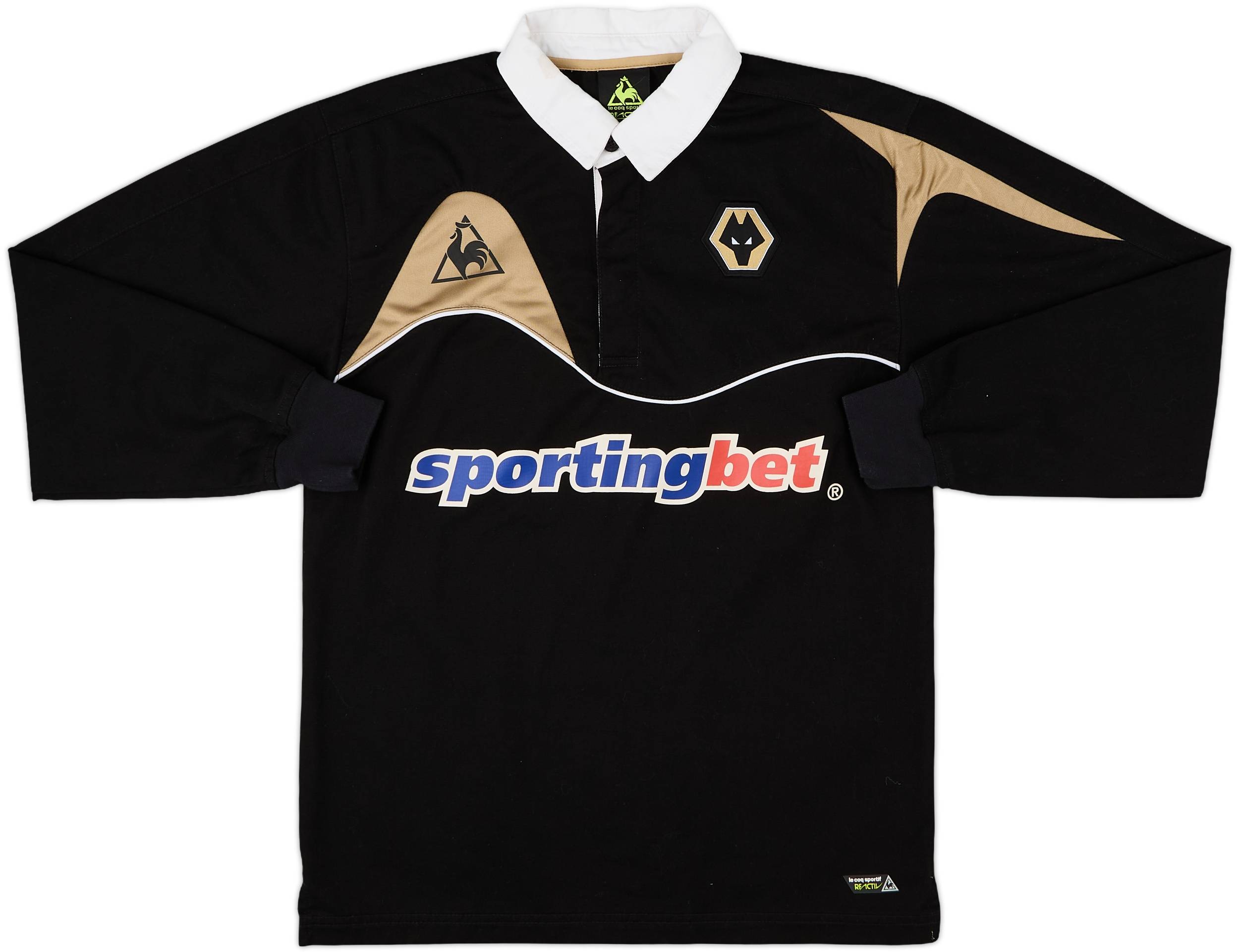 2009-10 Wolves Le Coq Sportif Polo L/S Shirt 6/10 (S)