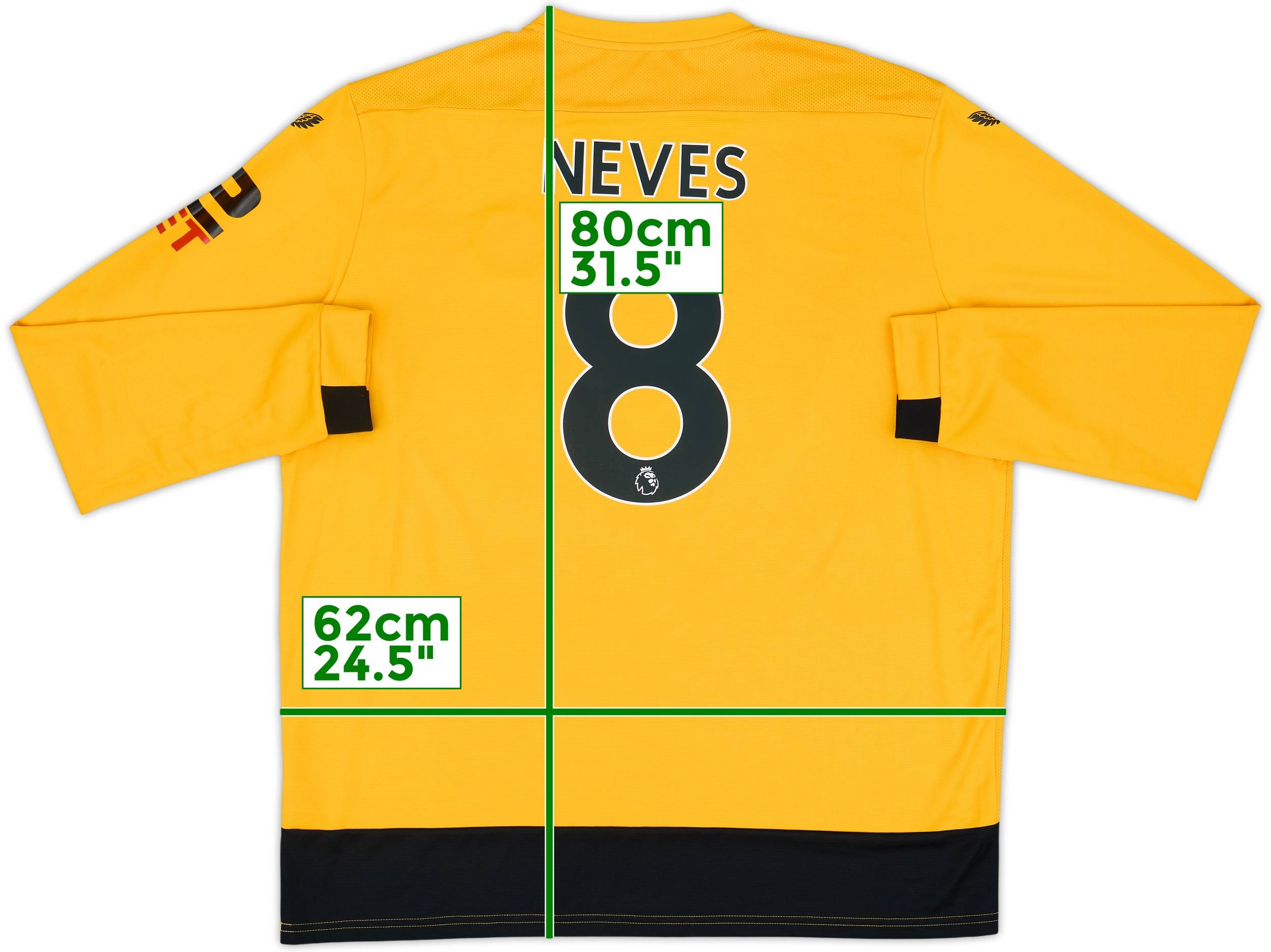 2022-23 Wolves Home L/S Shirt Neves #8 (XXL)