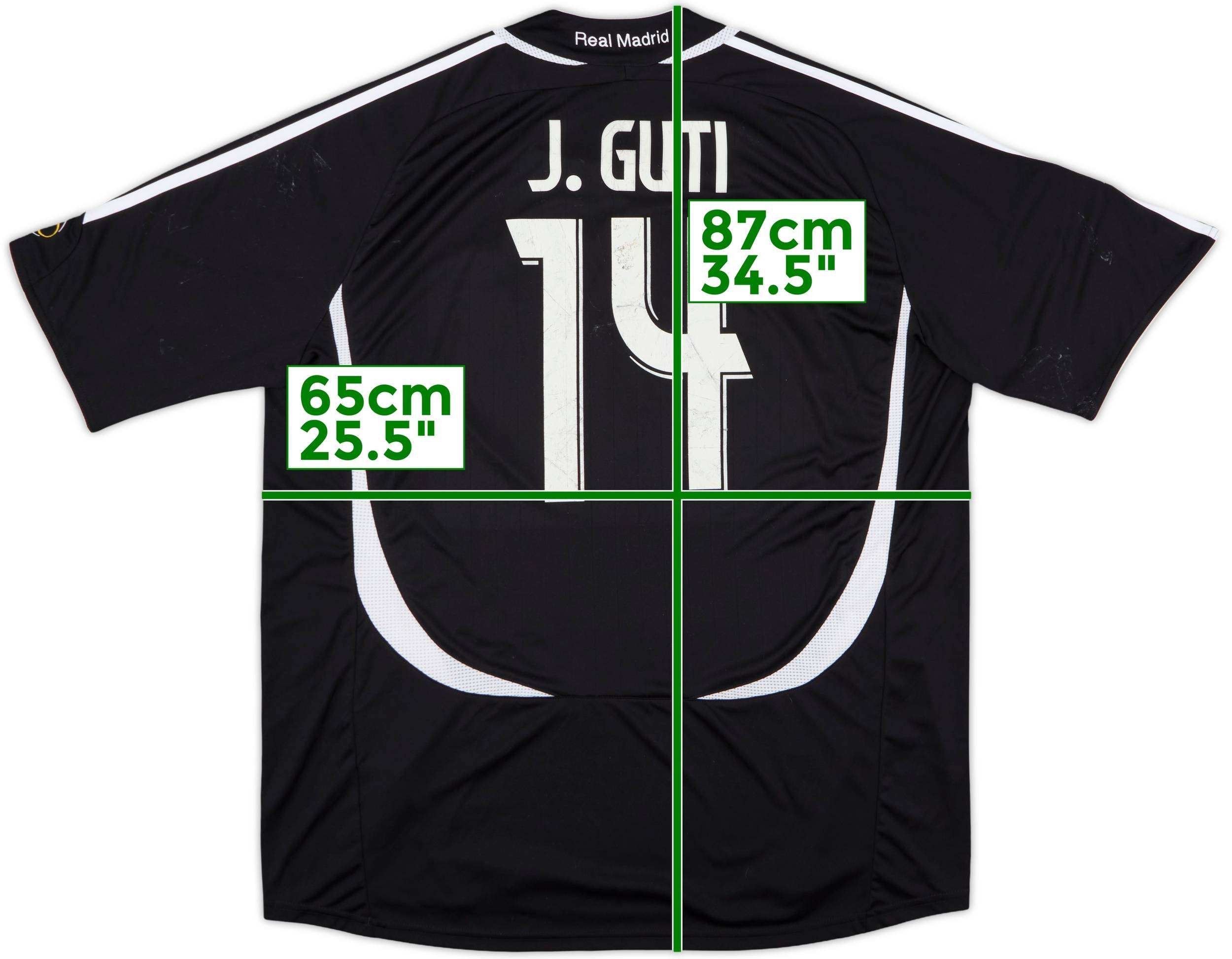 2006-07 Real Madrid Away Shirt J.Guti #14 - 5/10 - (XXL)