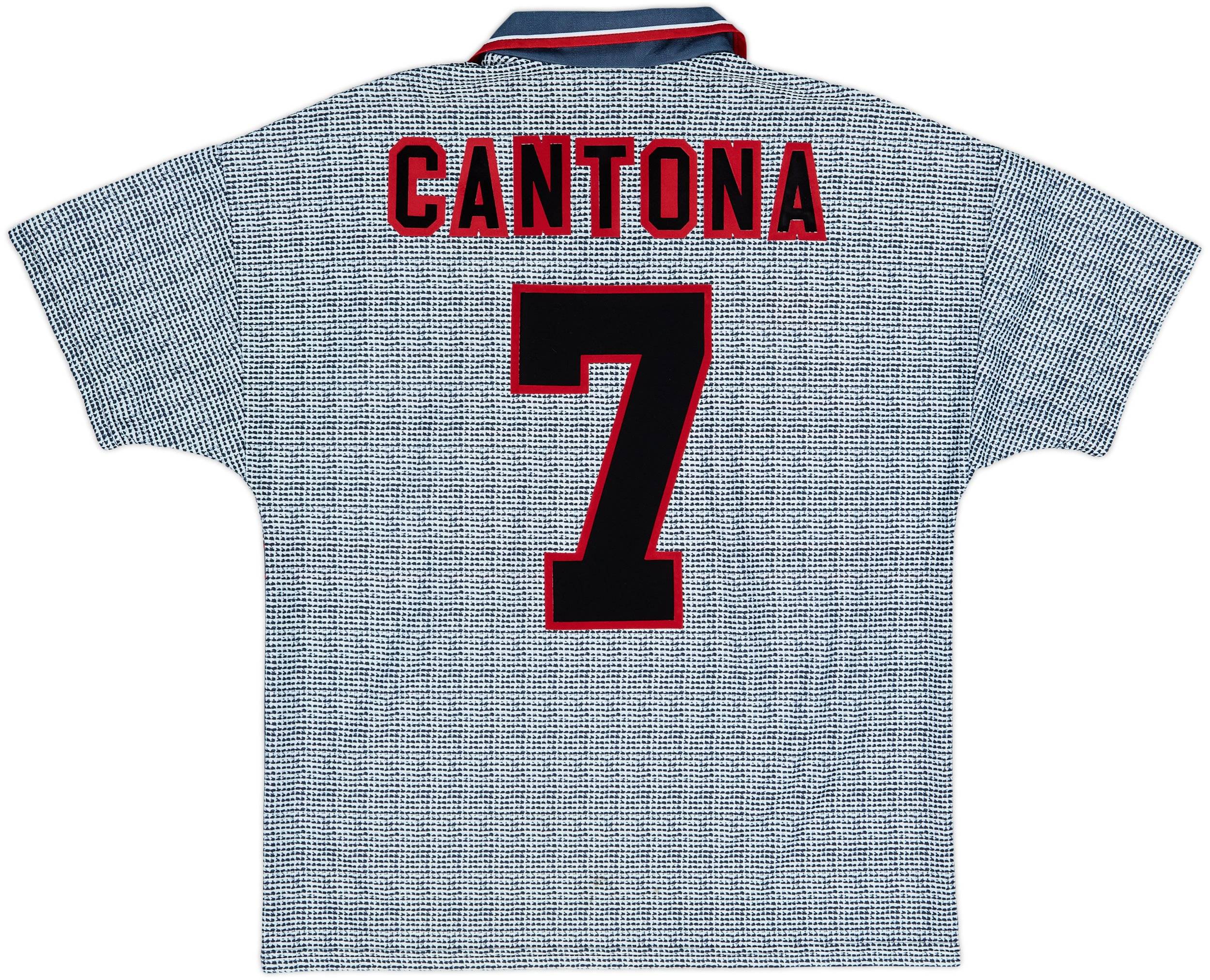 マンチェスターユナイテッドawayユニ1995〜1996 1995-96 Manchester United Away Shirt Cantona #7 - 8/10 - (M)