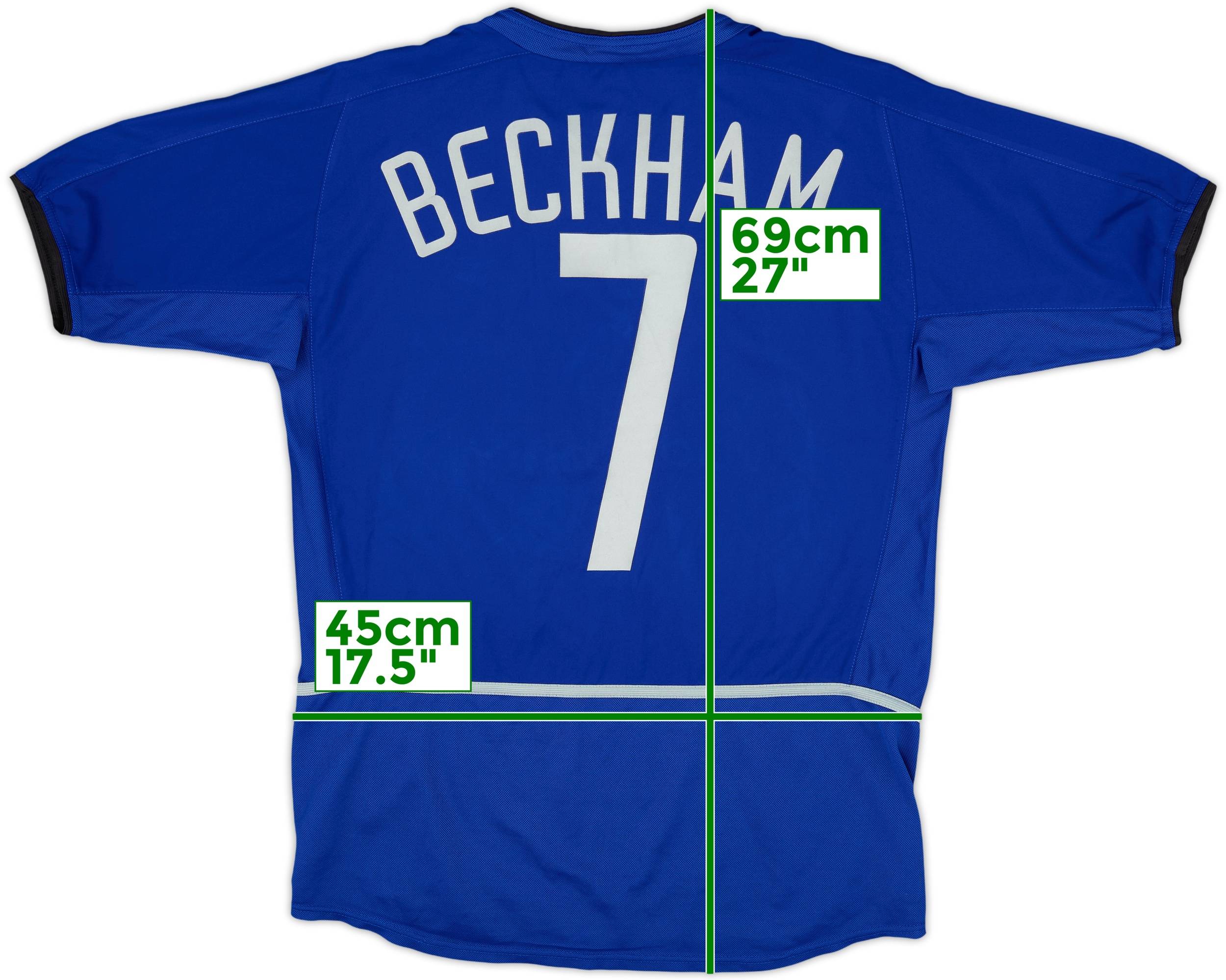 2002-03 Manchester United Third Shirt Beckham #7 - 8/10 - (XL.Boys)