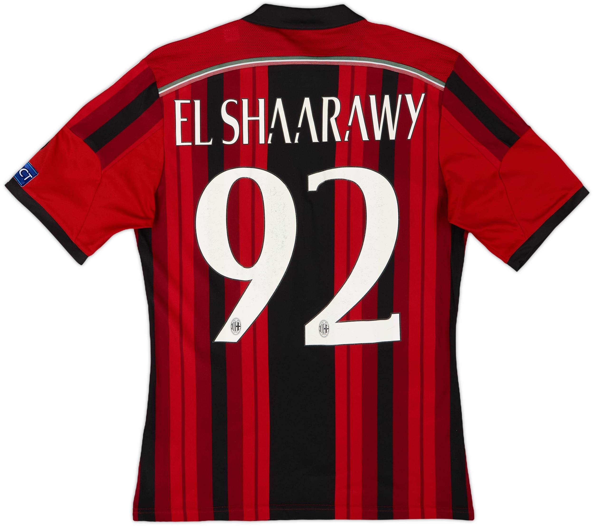 2014-15 AC Milan Home Shirt El Shaarawy #92 - 7/10 - (S)