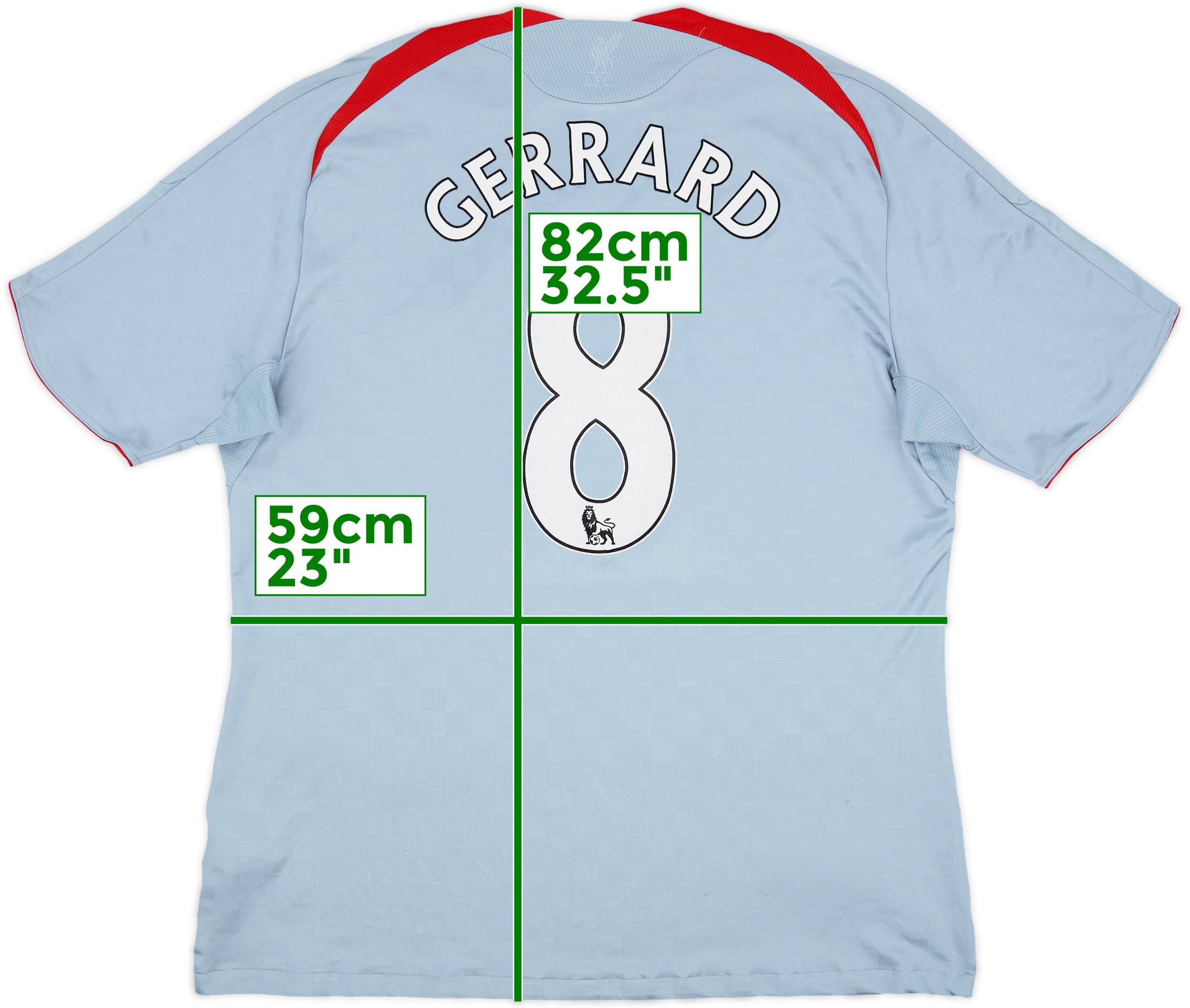 2008-09 Liverpool Away Shirt Gerrard #8 - 6/10 - (XXL)