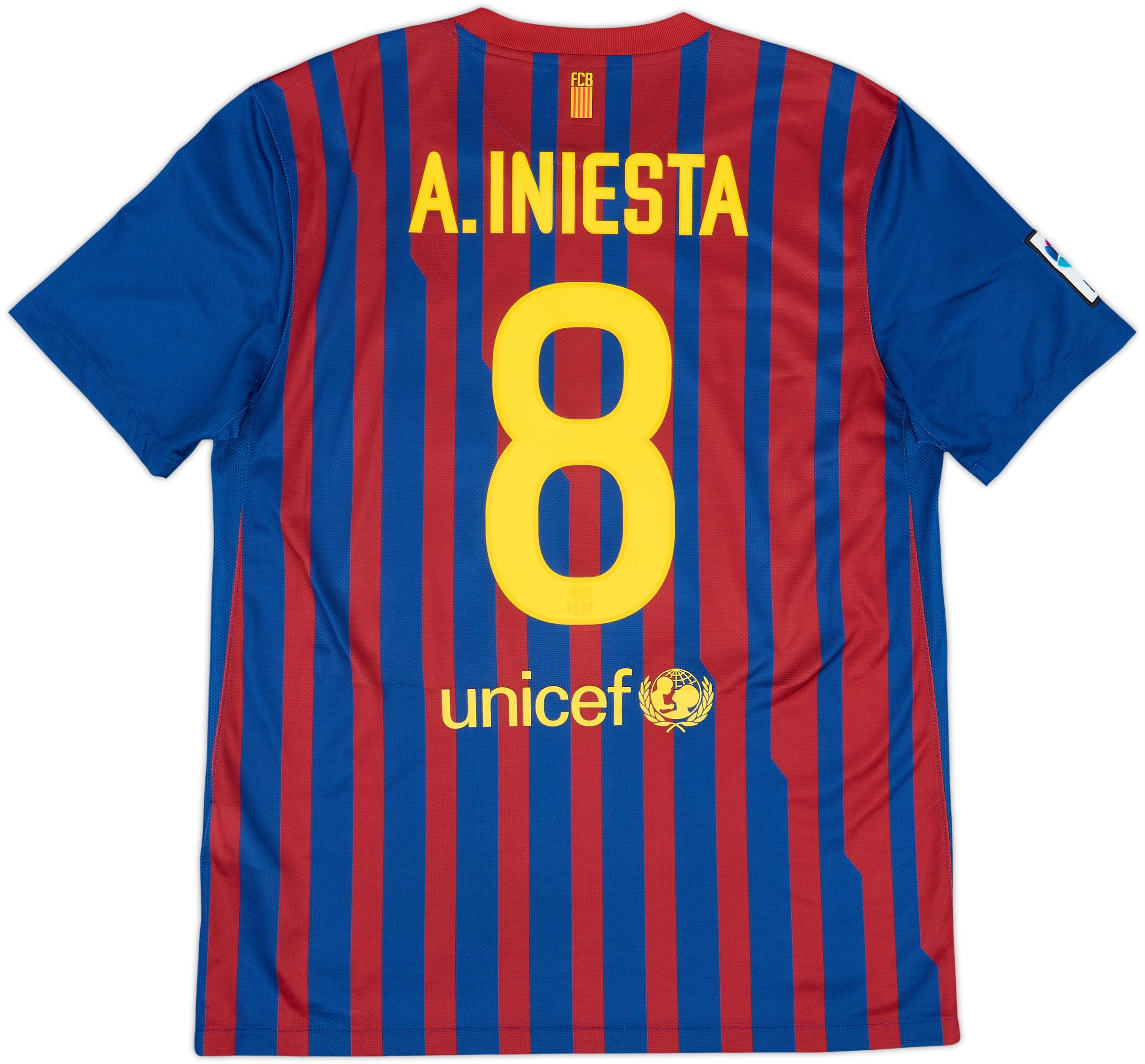 2011-12 Barcelona Home Shirt A.Iniesta #8 - 6/10 - (L)