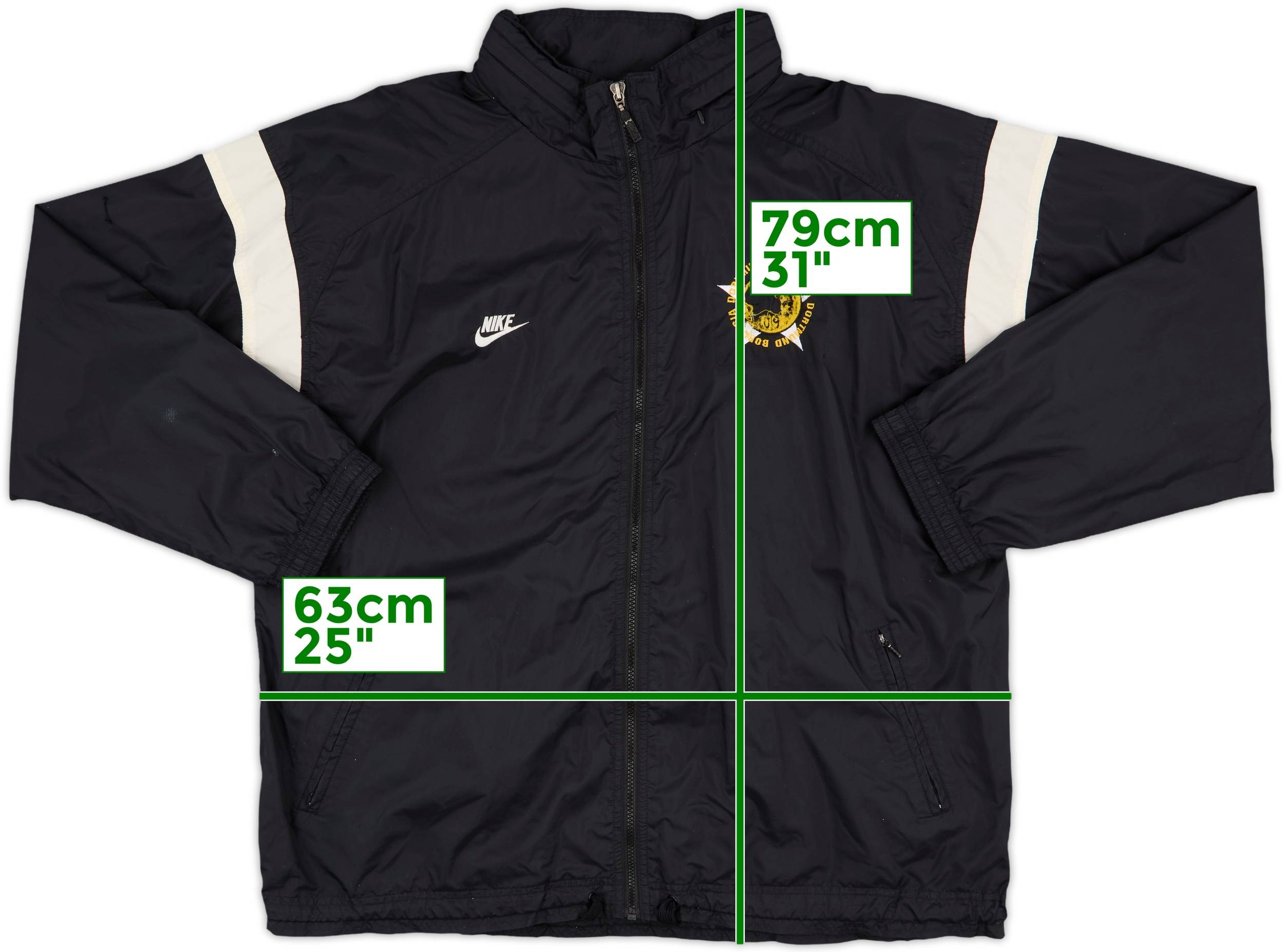 激レア！　Nike Borussia Dortmund  95 #4 1994-95 Borussia Dortmund Nike Premier Hooded Rain Jacket