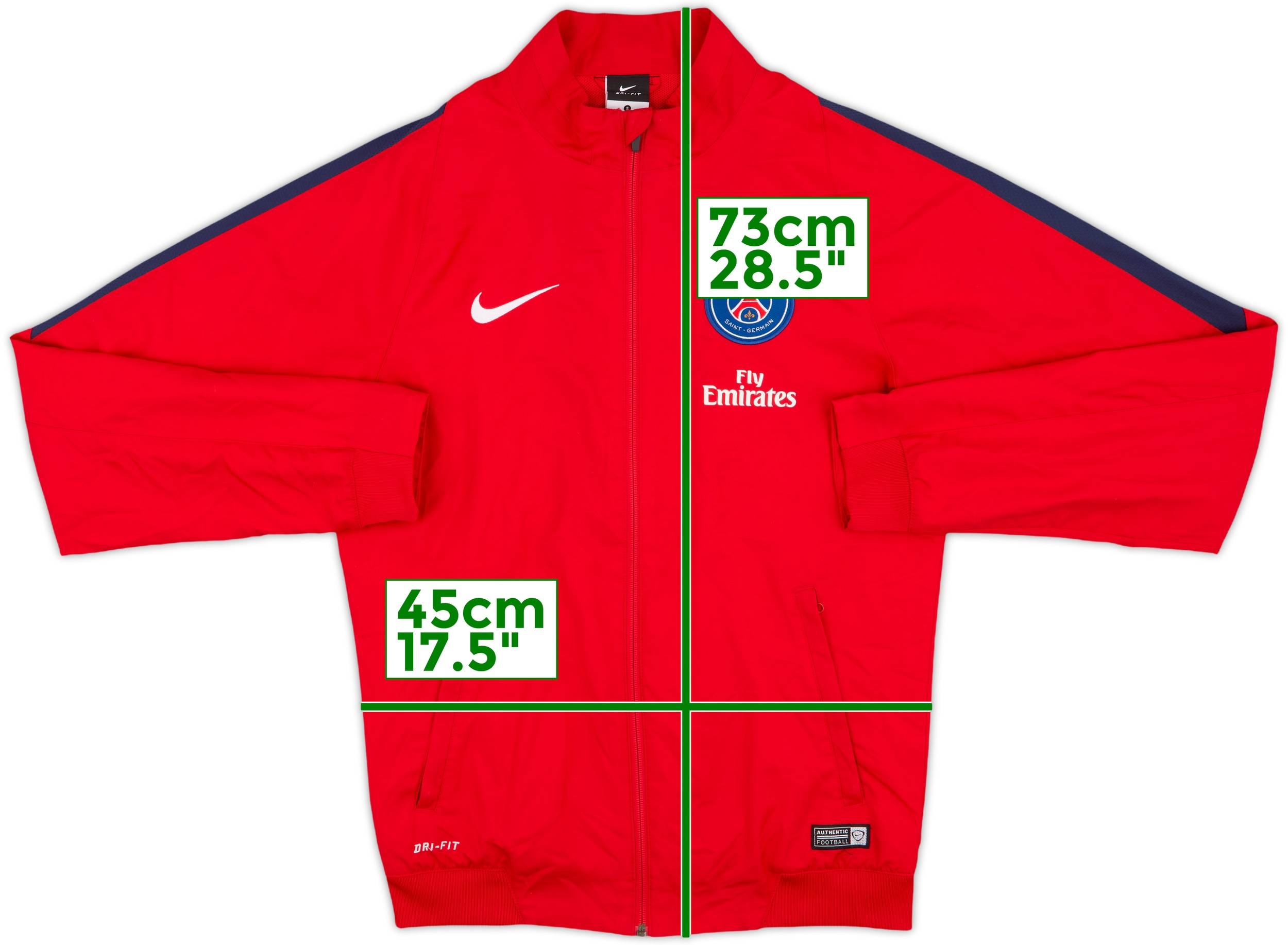2016-17 Paris Saint-Germain Nike Track Jacket - 8/10 - (S)