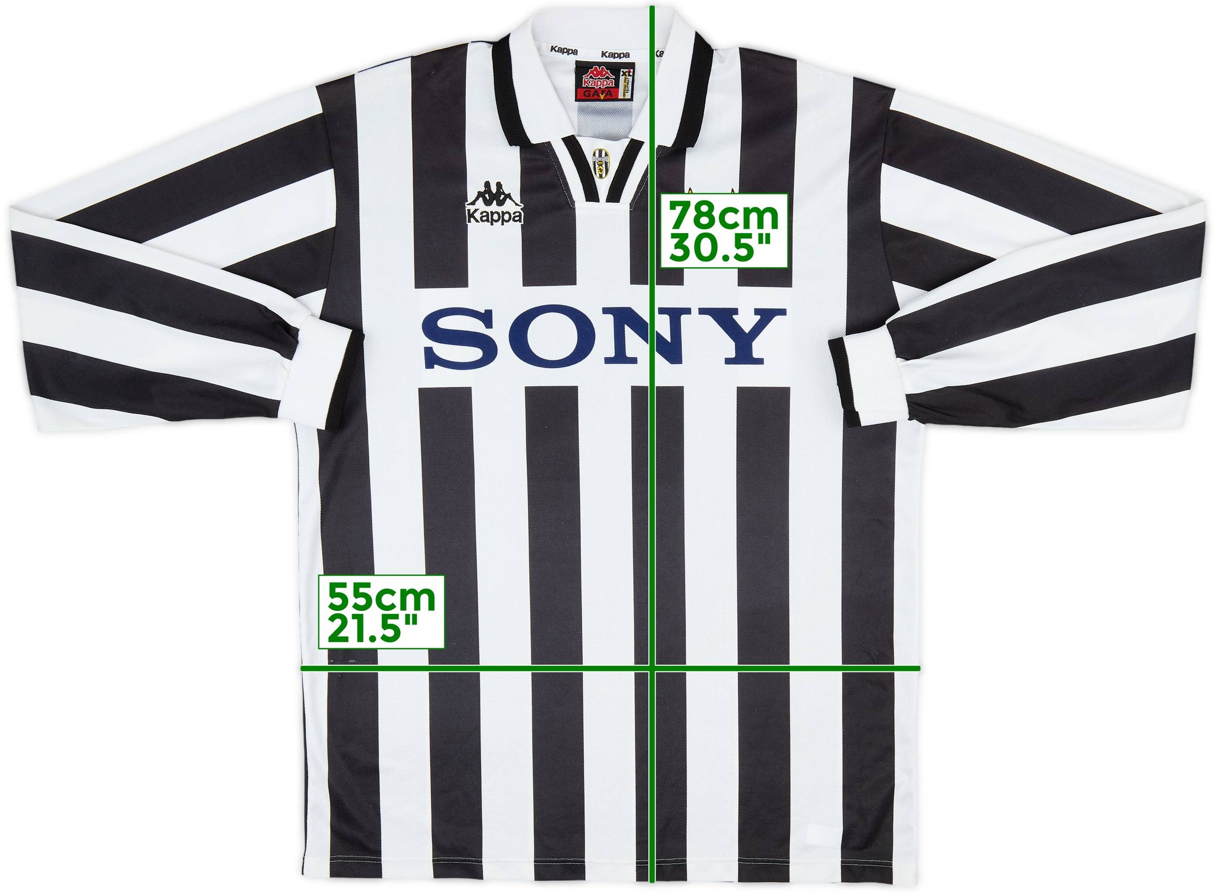 1995-97 Juventus Home L/S Shirt #10 - 6/10 - (M)