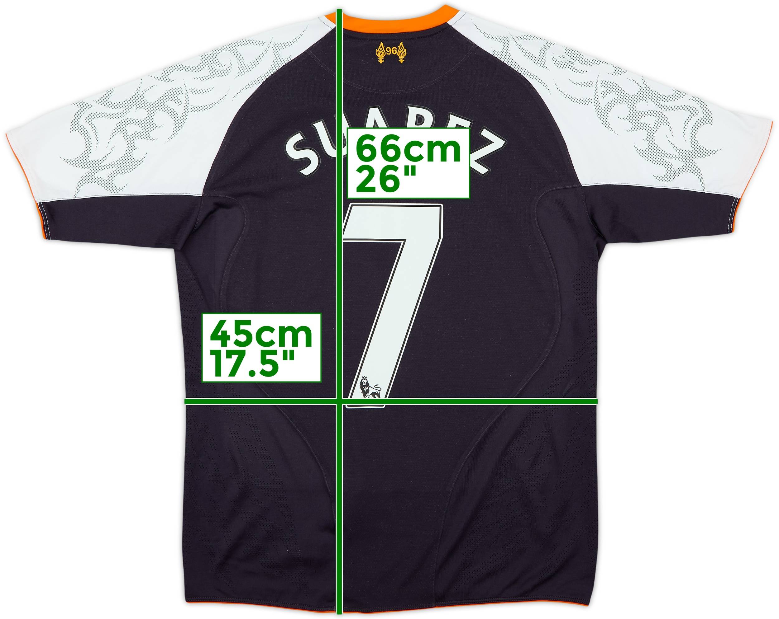 リヴァプール　2012-13スアレス 3rd 2012-13 Liverpool Third Shirt Suarez #7 - 7/10 - (XL.Boys)
